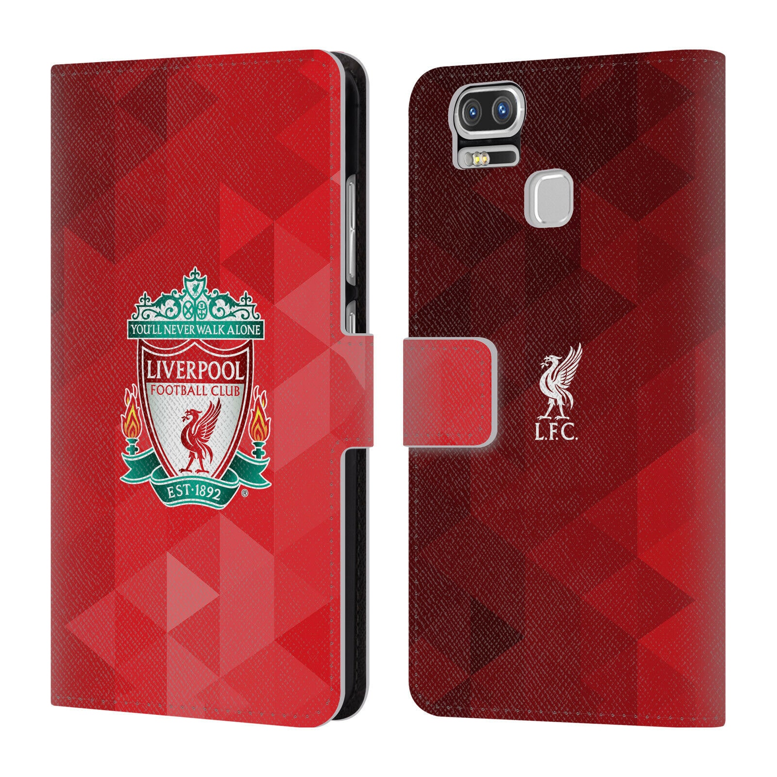 

LIVERPOOL FC LFC CREST 1 PU LEATHER BOOK WALLET CASE FOR ASUS ZENFONE PHONES