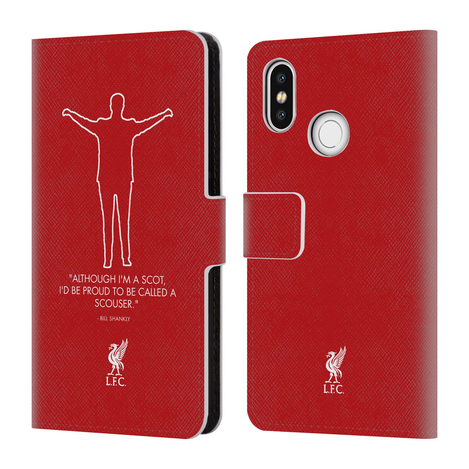 

LIVERPOOL FC LFC BILL SHANKLY QUOTES PU LEATHER BOOK CASE FOR XIAOMI PHONES