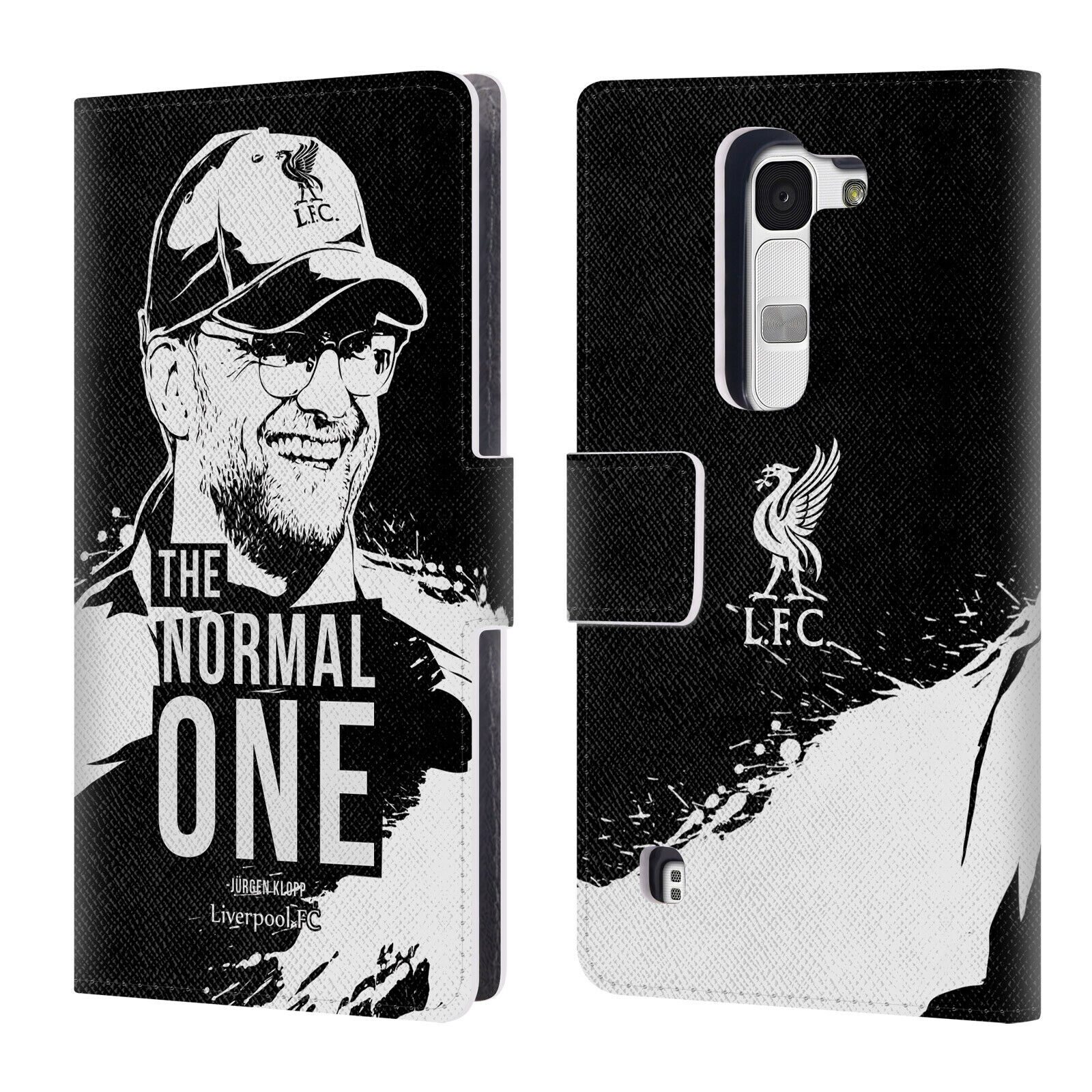 

LIVERPOOL FC LFC JURGEN KLOPP ILLUSTRATIONS PU LEATHER BOOK CASE FOR LG PHONES 2
