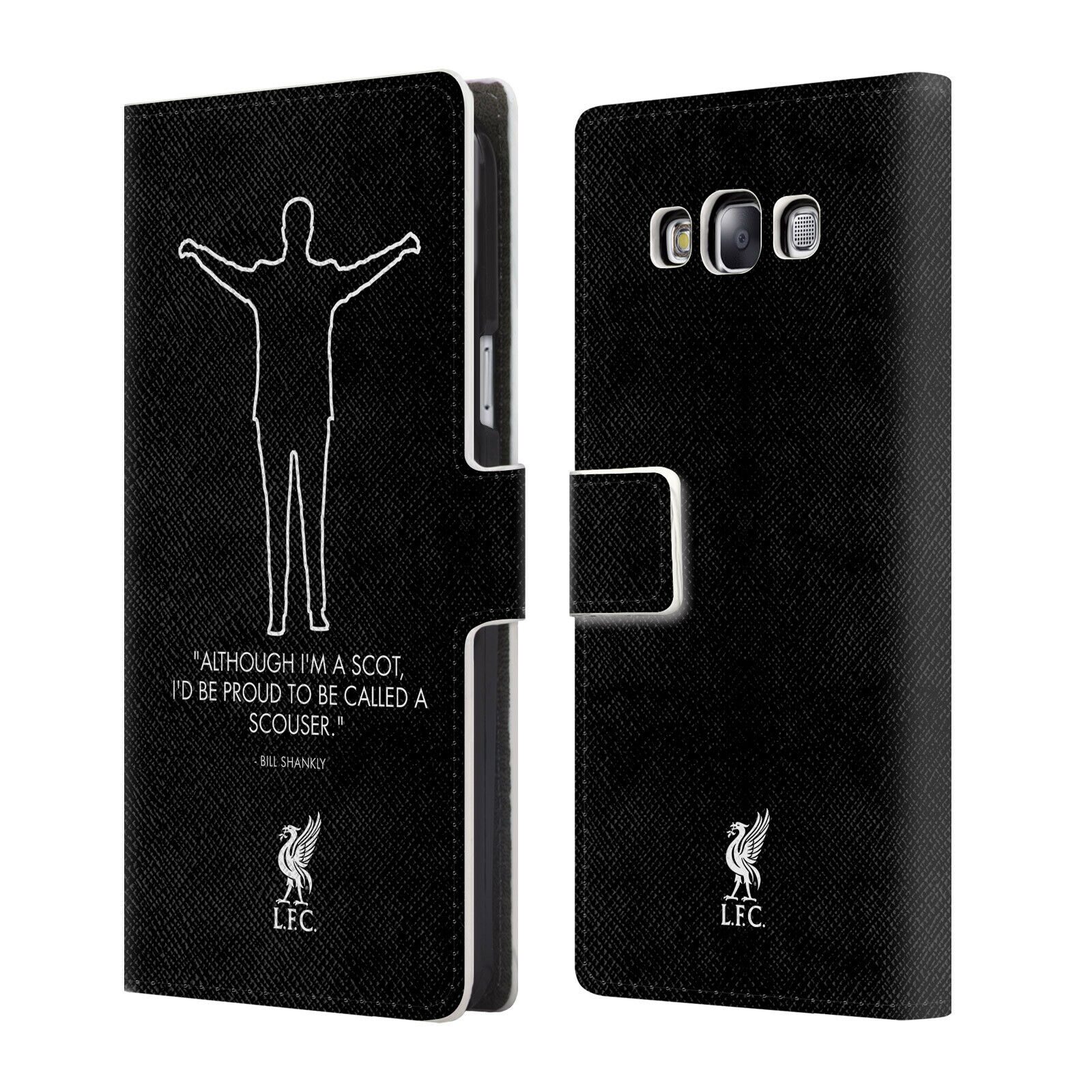 

LIVERPOOL FC LFC BILL SHANKLY QUOTES PU LEATHER BOOK CASE FOR SAMSUNG PHONES 3
