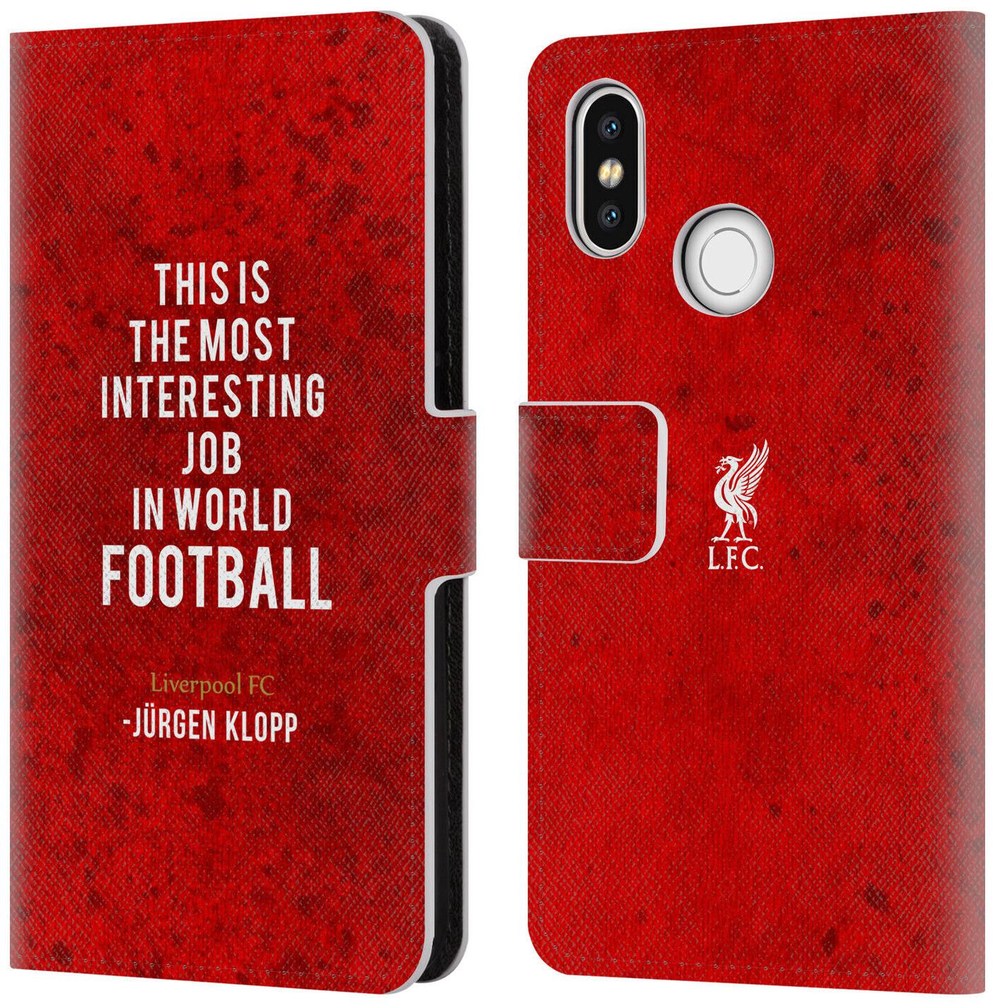 

LIVERPOOL FC LFC KLOPP QUOTES PU LEATHER BOOK WALLET CASE FOR XIAOMI PHONES