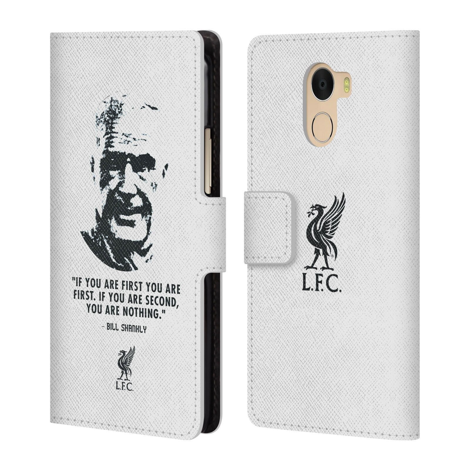 

LIVERPOOL FC LFC BILL SHANKLY PU LEATHER BOOK CASE FOR WILEYFOX ESSENTIAL