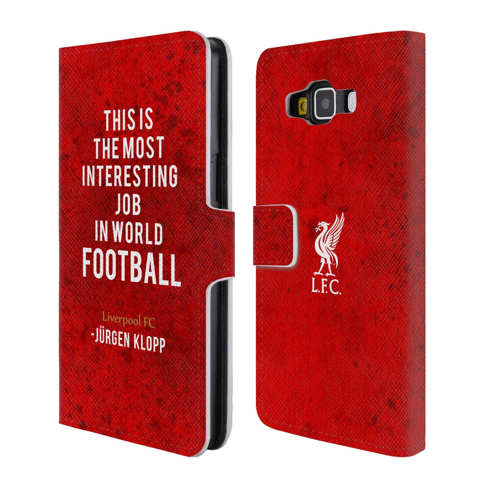 

LIVERPOOL FC LFC KLOPP QUOTES PU LEATHER BOOK WALLET CASE FOR SAMSUNG PHONES 2