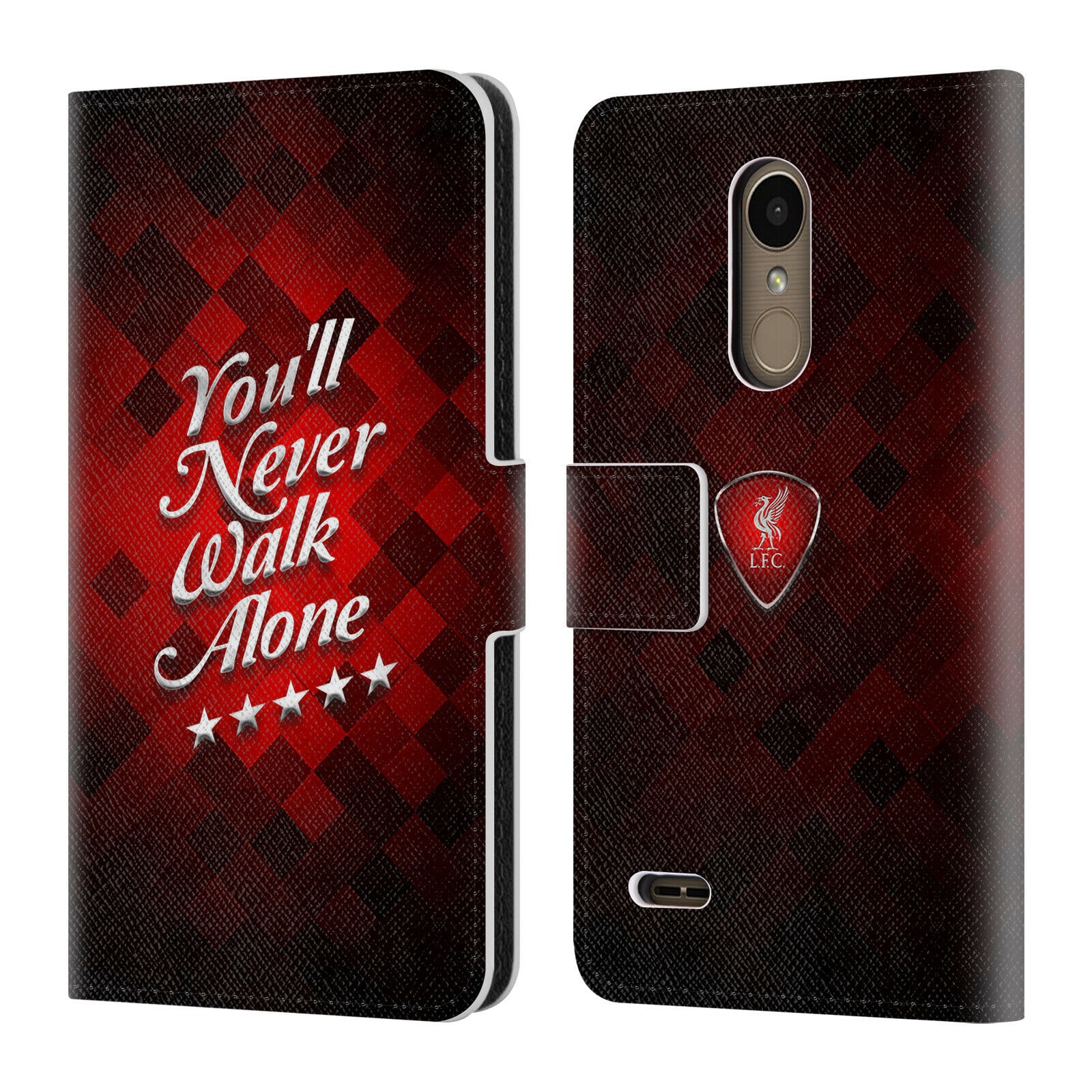 

LIVERPOOL FC LFC LIVER BIRD YNWA PU LEATHER BOOK WALLET CASE FOR LG PHONES 1