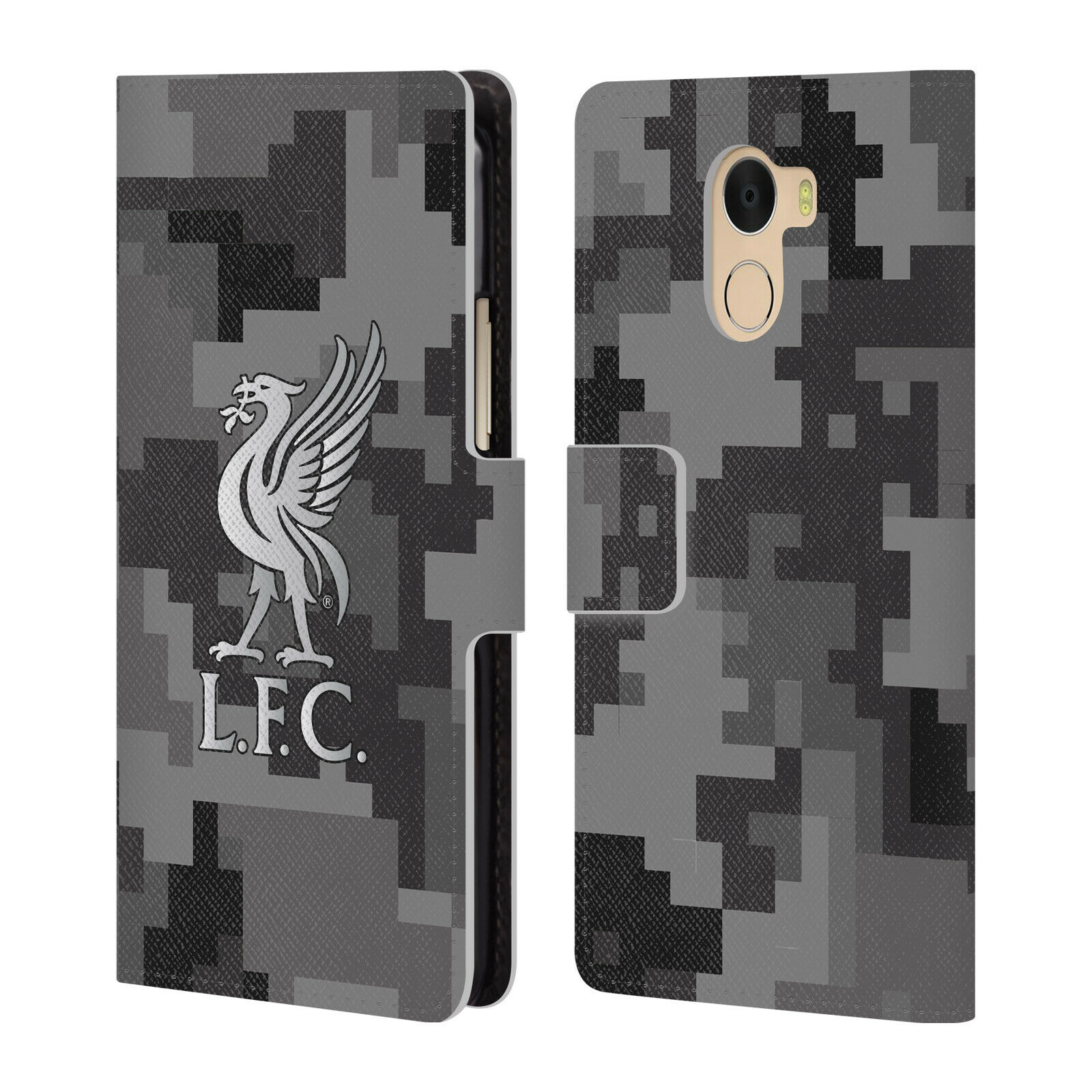 

LIVERPOOL FC DIGITAL CAMOUFLAGE PU LEATHER BOOK CASE FOR WILEYFOX ESSENTIAL