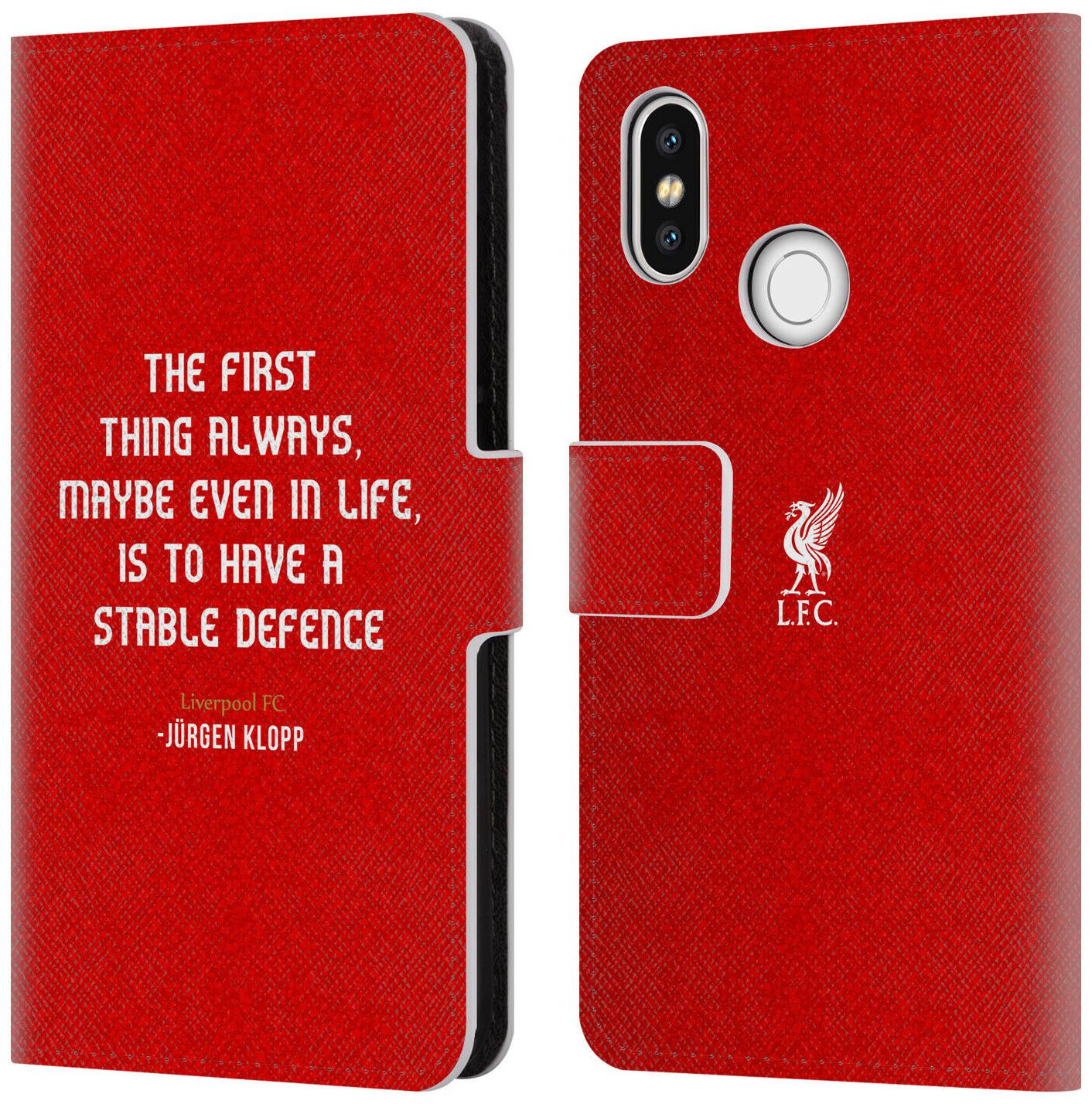 

LIVERPOOL FC LFC KLOPP QUOTES PU LEATHER BOOK WALLET CASE FOR XIAOMI PHONES