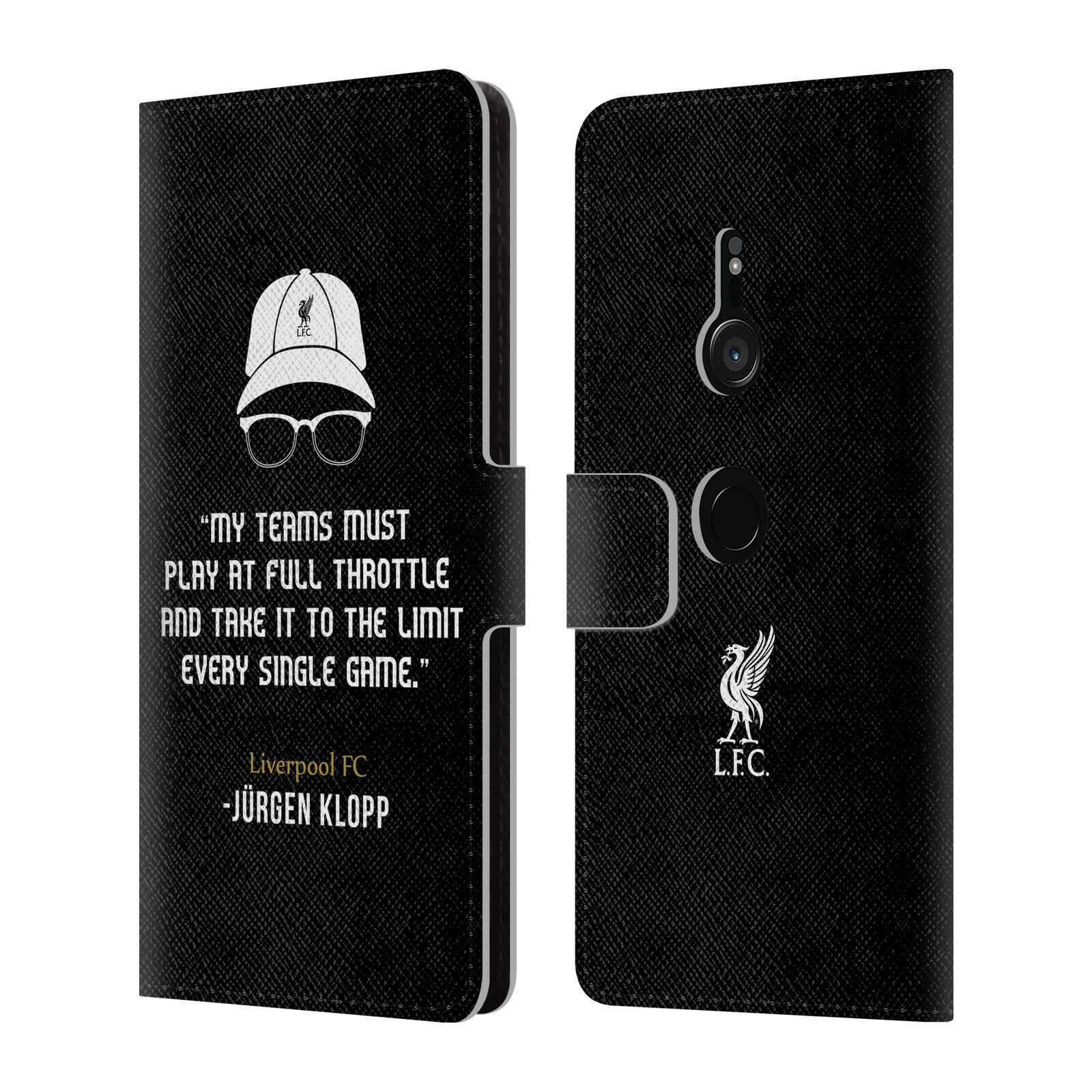 

LIVERPOOL FC LFC KLOPP QUOTES PU LEATHER BOOK WALLET CASE FOR SONY PHONES 1