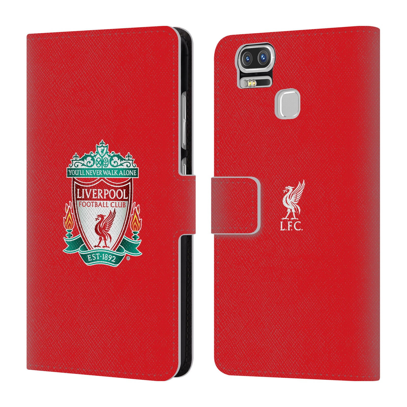 

LIVERPOOL FC LFC CREST 1 PU LEATHER BOOK WALLET CASE FOR ASUS ZENFONE PHONES