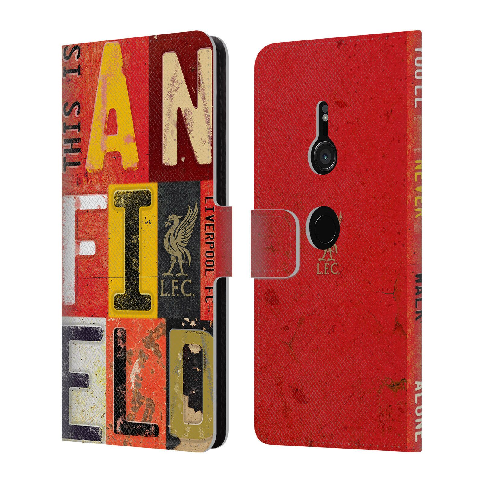 

LIVERPOOL FC LFC LIVER BIRD YNWA PU LEATHER BOOK WALLET CASE FOR SONY PHONES 1