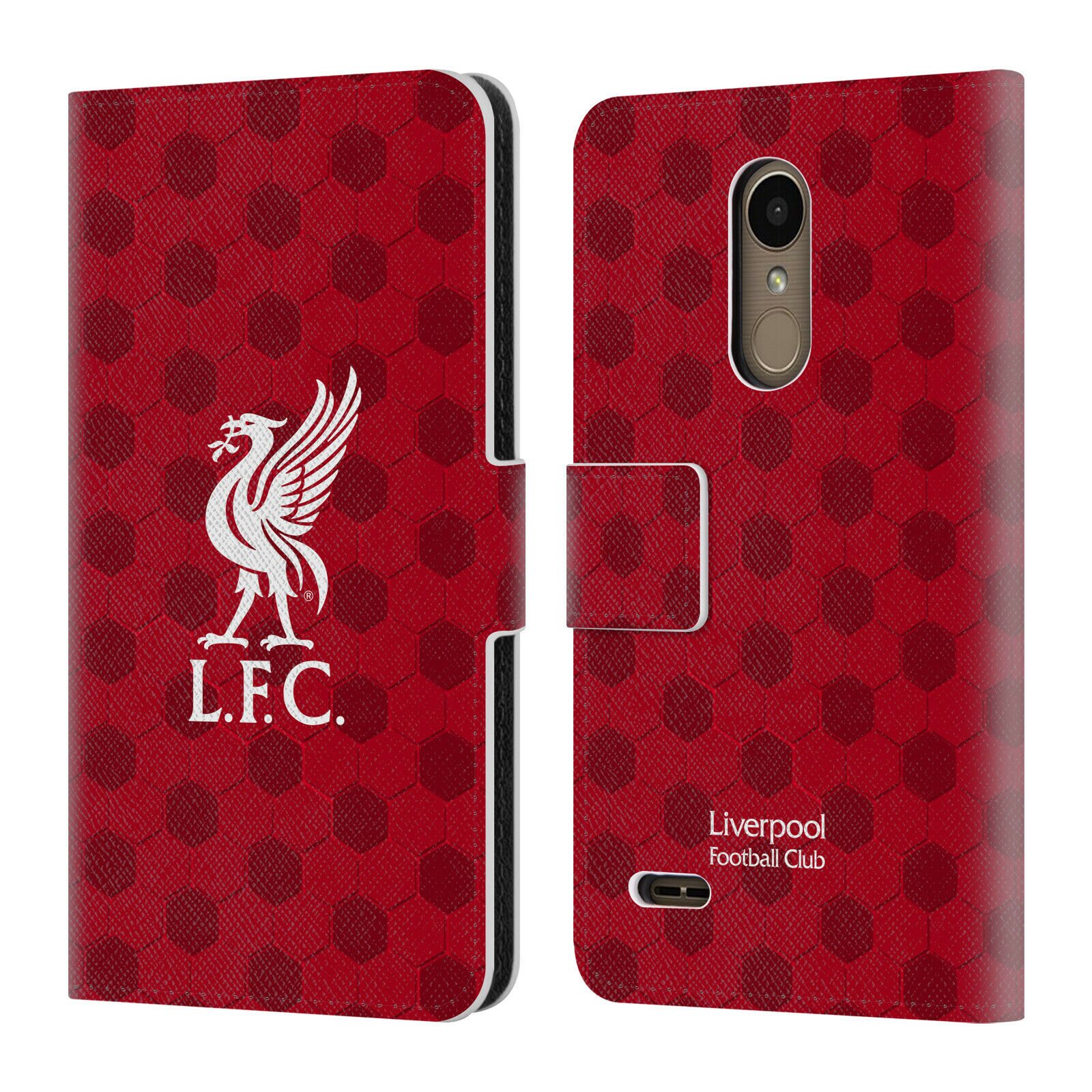 

LIVERPOOL FC LFC CREST LIVERBIRD 2 PU LEATHER BOOK WALLET CASE FOR LG PHONES 1