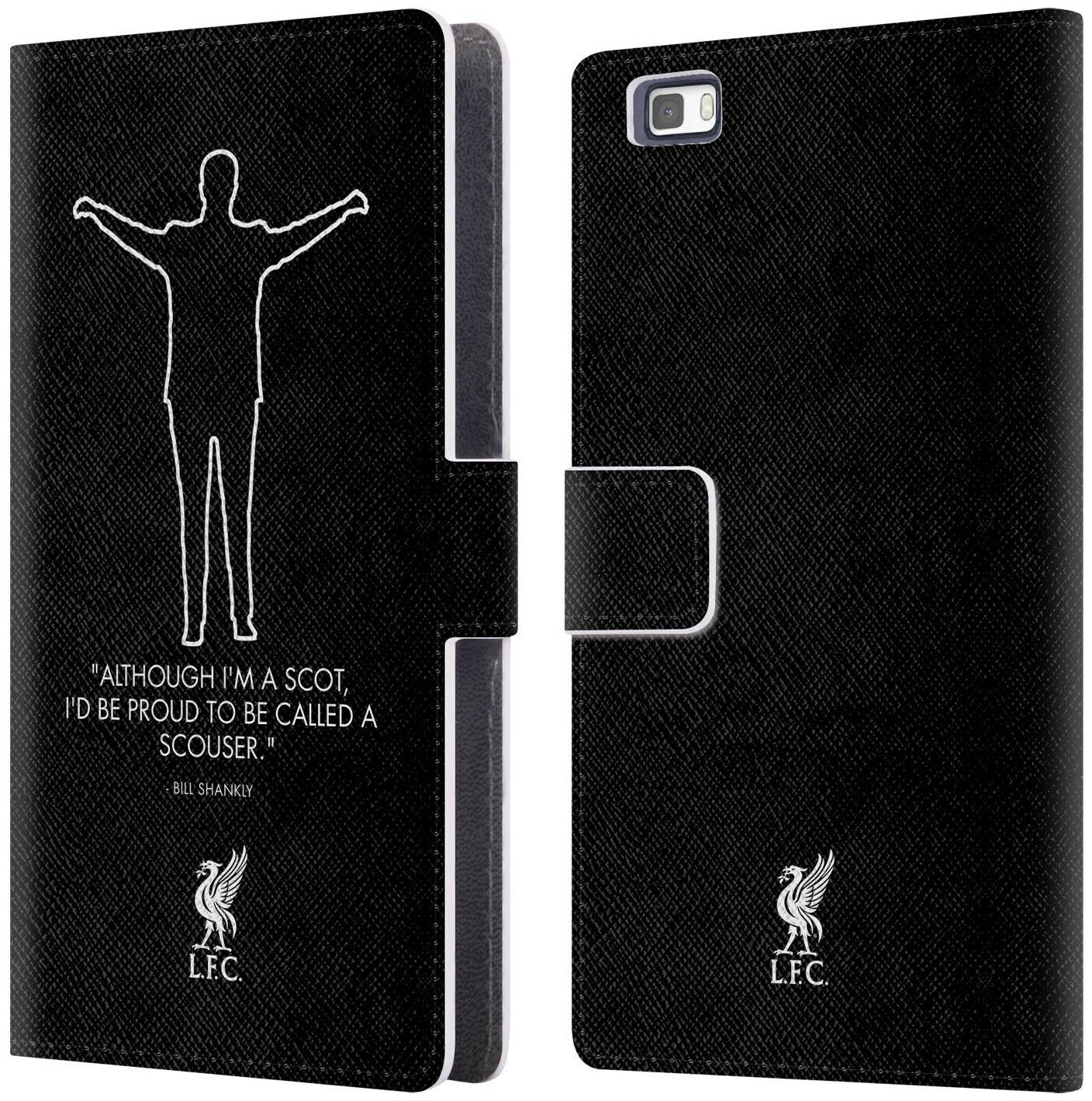 

LIVERPOOL FC LFC BILL SHANKLY QUOTES PU LEATHER BOOK CASE FOR HUAWEI PHONES 2