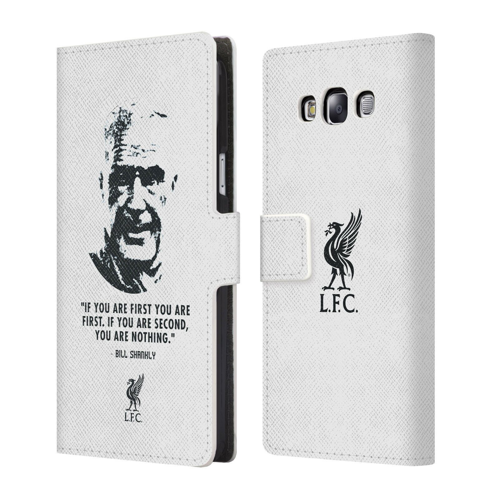 

LIVERPOOL FC LFC BILL SHANKLY QUOTES PU LEATHER BOOK CASE FOR SAMSUNG PHONES 3