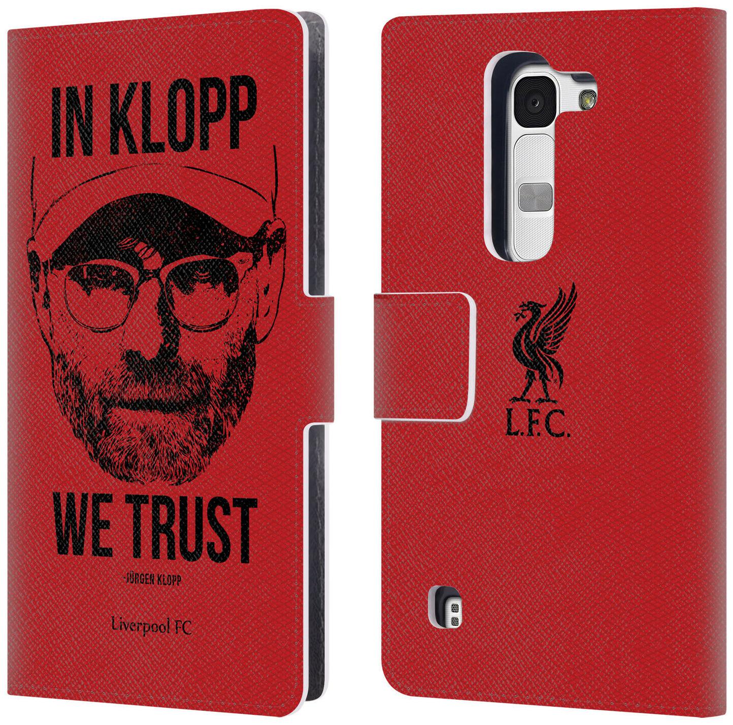 

LIVERPOOL FC LFC JURGEN KLOPP ILLUSTRATIONS PU LEATHER BOOK CASE FOR LG PHONES 2