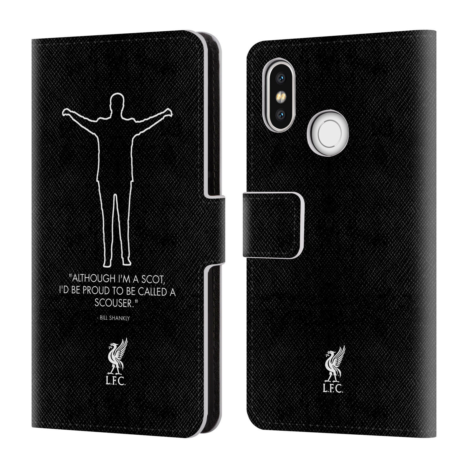 

LIVERPOOL FC LFC BILL SHANKLY QUOTES PU LEATHER BOOK CASE FOR XIAOMI PHONES