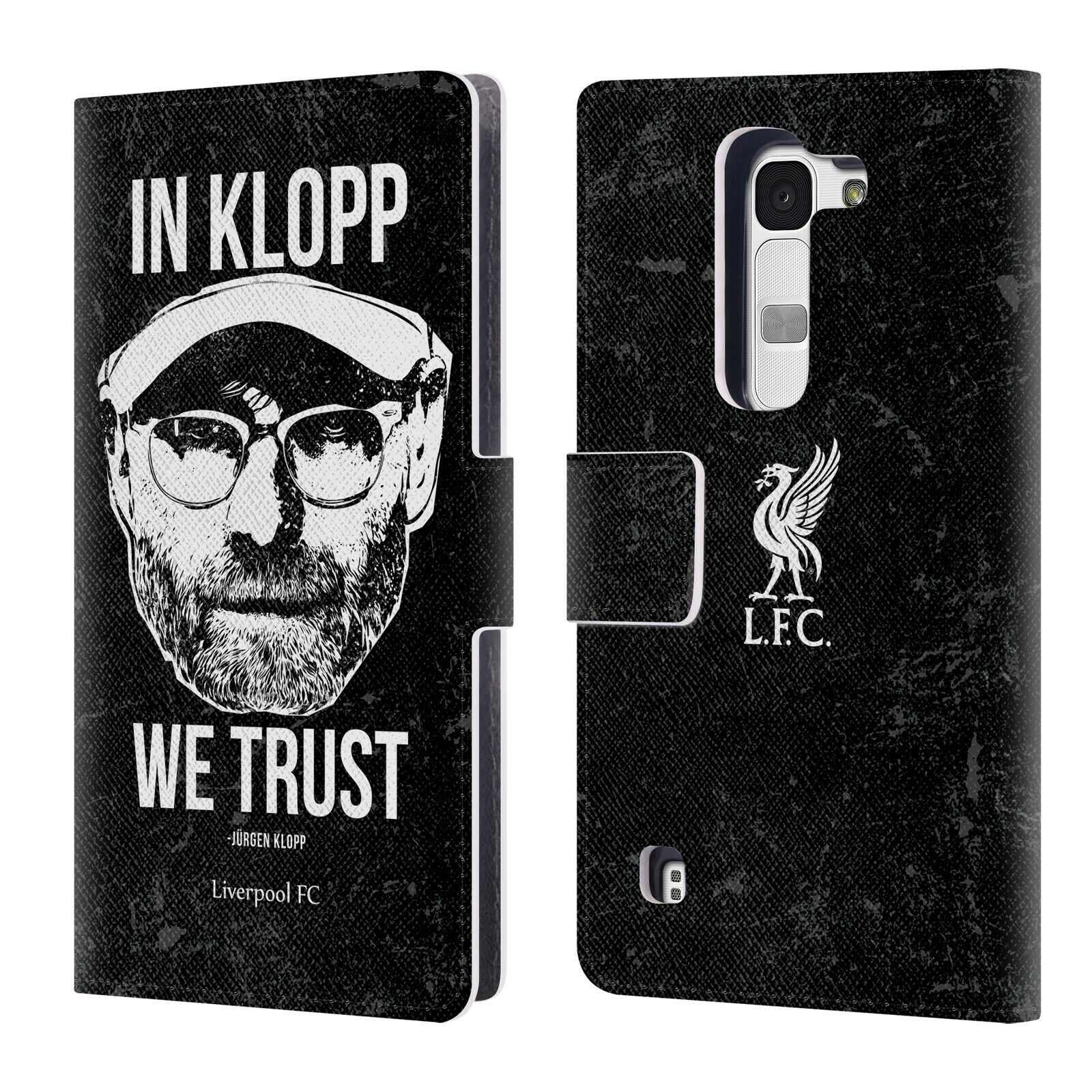 

LIVERPOOL FC LFC JURGEN KLOPP ILLUSTRATIONS PU LEATHER BOOK CASE FOR LG PHONES 2