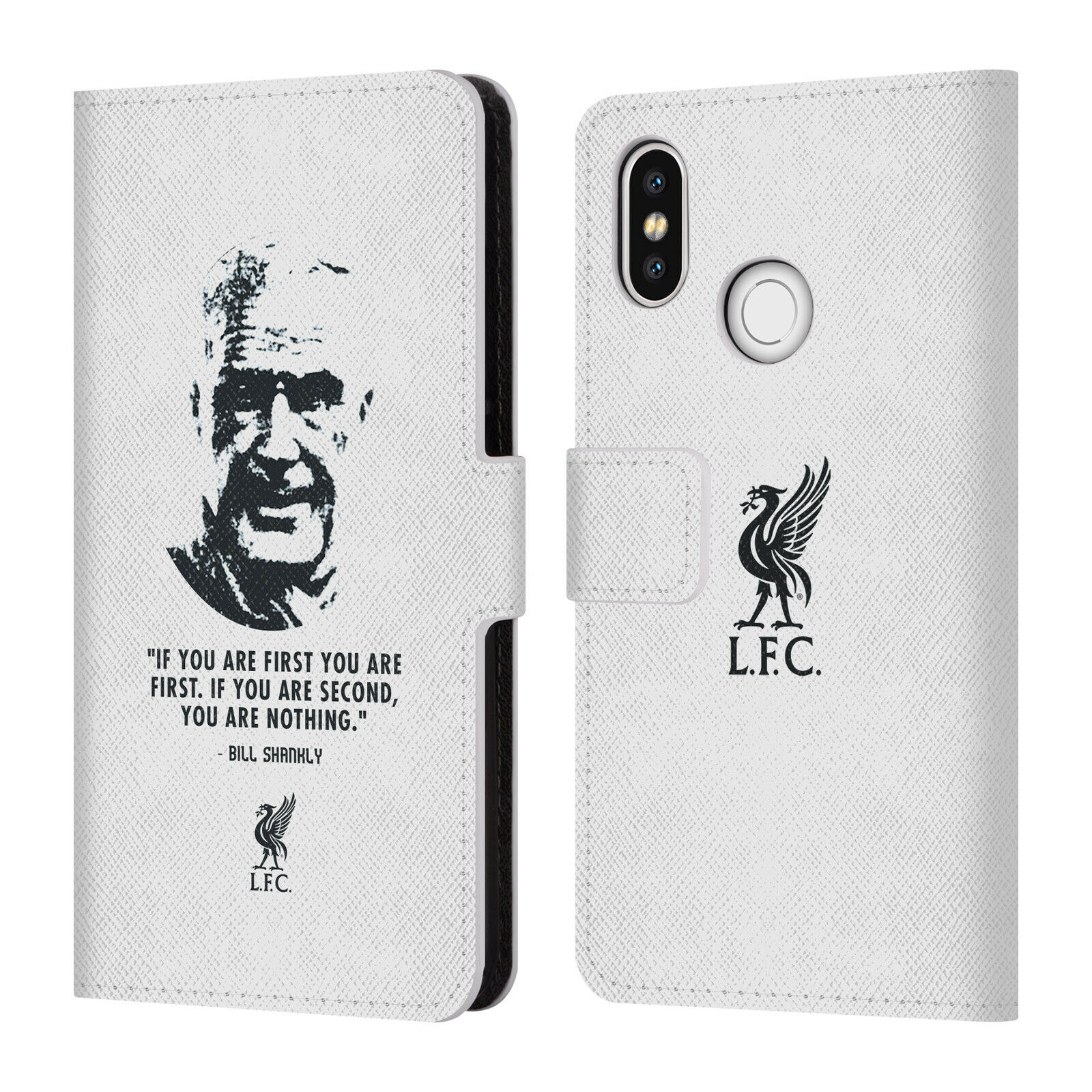 

LIVERPOOL FC LFC BILL SHANKLY QUOTES PU LEATHER BOOK CASE FOR XIAOMI PHONES