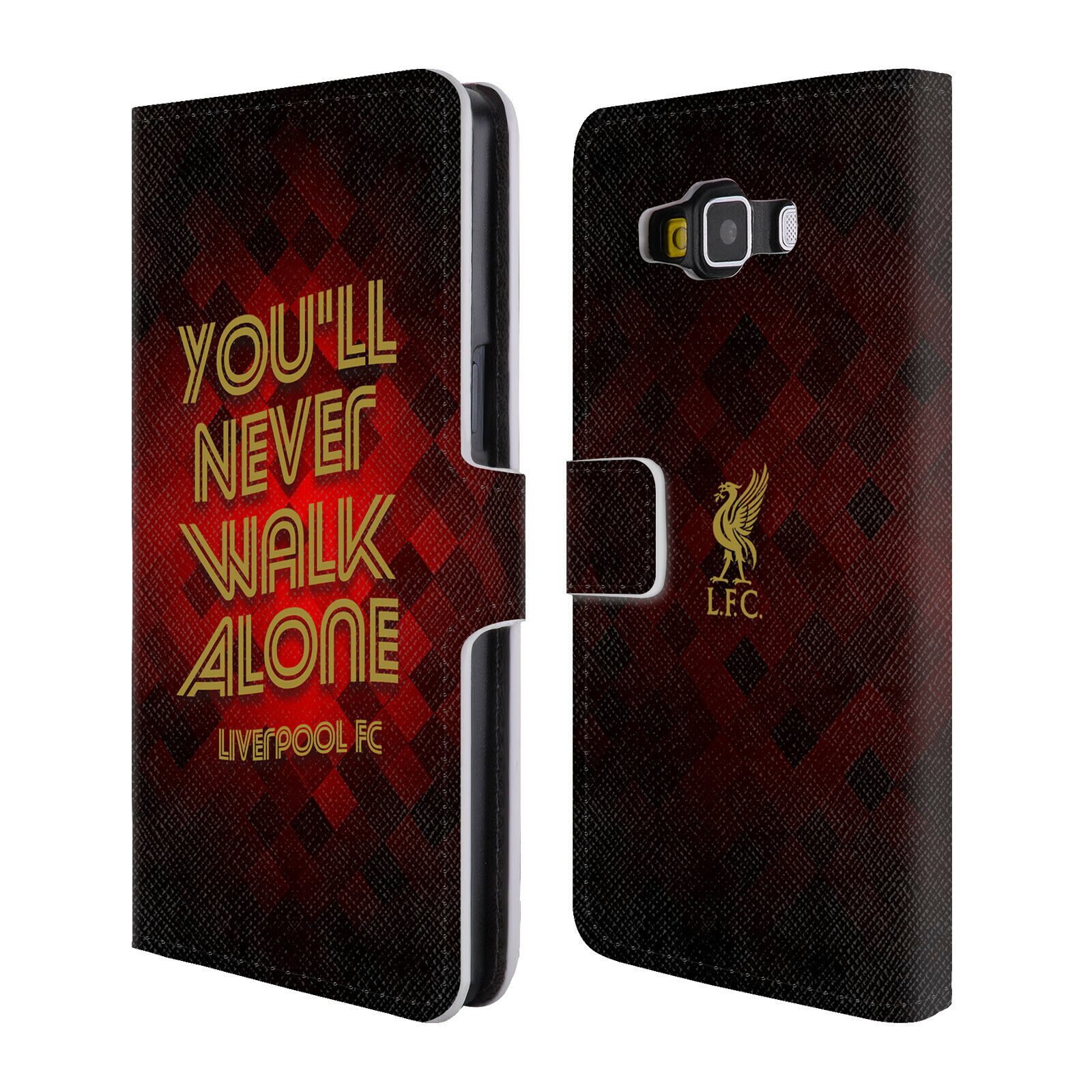 

LIVERPOOL FC LFC LIVER BIRD YNWA PU LEATHER BOOK CASE FOR SAMSUNG PHONES 2