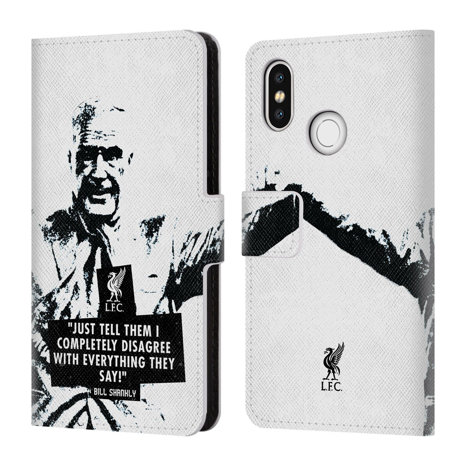 

LIVERPOOL FC LFC BILL SHANKLY QUOTES PU LEATHER BOOK CASE FOR XIAOMI PHONES