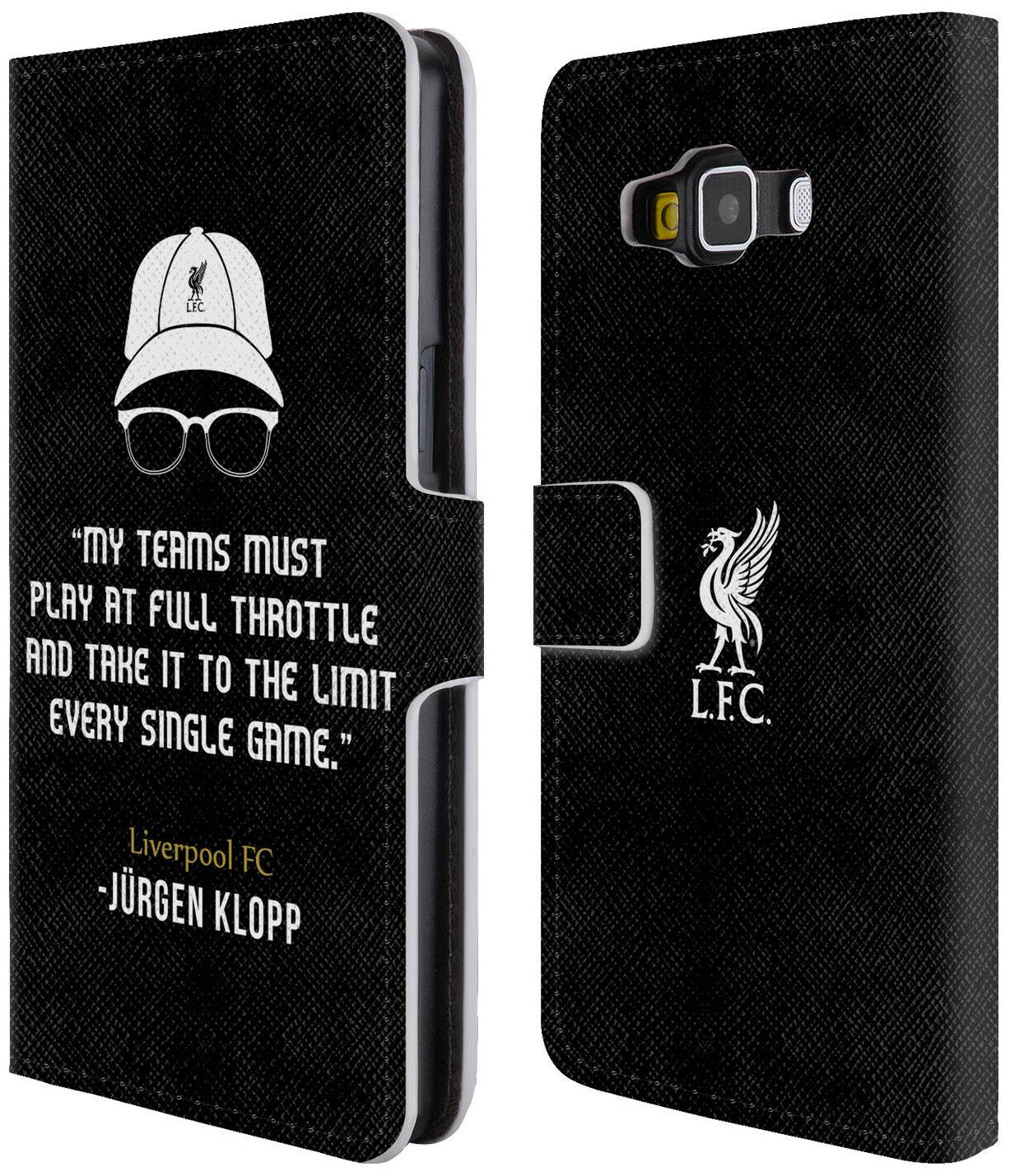 

LIVERPOOL FC LFC KLOPP QUOTES PU LEATHER BOOK WALLET CASE FOR SAMSUNG PHONES 2