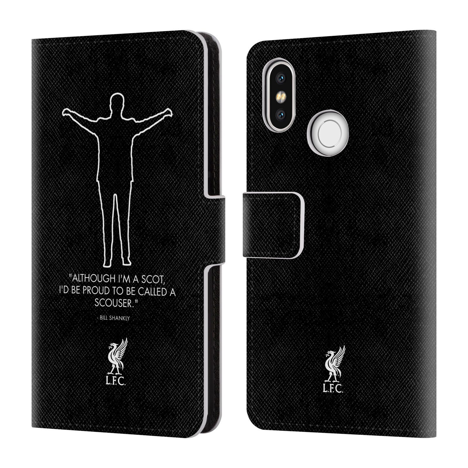 

LIVERPOOL FC LFC BILL SHANKLY QUOTES PU LEATHER BOOK CASE FOR XIAOMI PHONES