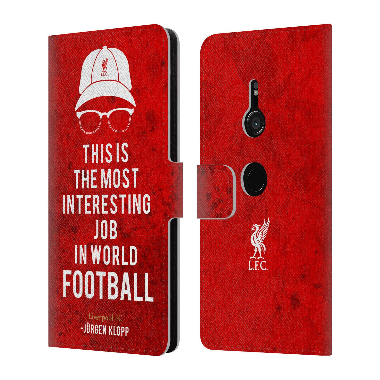 

LIVERPOOL FC LFC KLOPP QUOTES PU LEATHER BOOK WALLET CASE FOR SONY PHONES 1