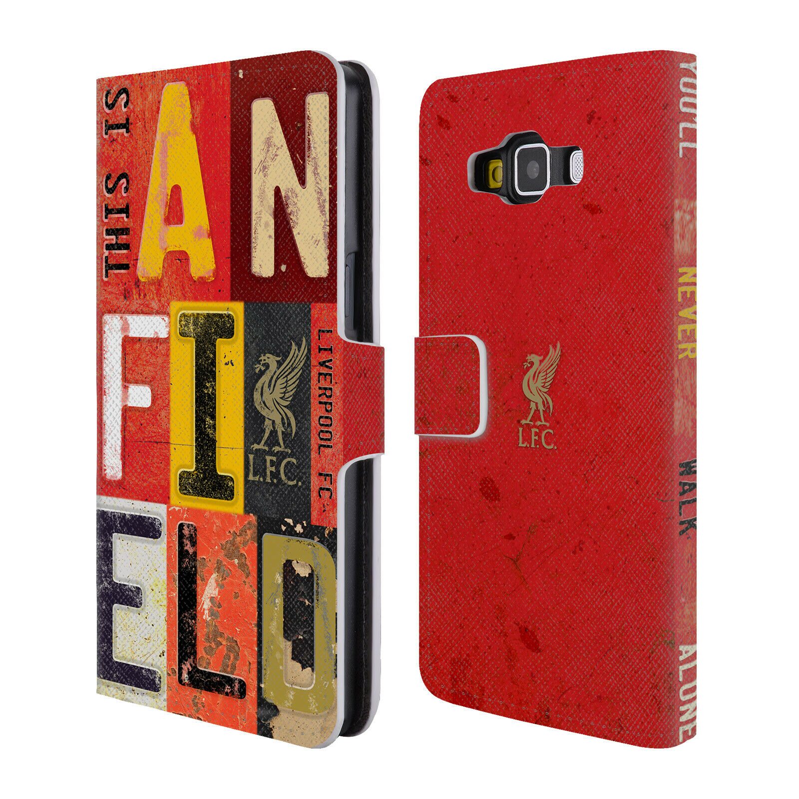 

LIVERPOOL FC LFC LIVER BIRD YNWA PU LEATHER BOOK CASE FOR SAMSUNG PHONES 2