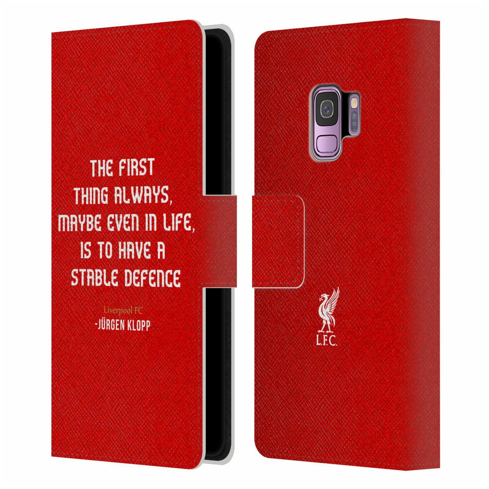 

LIVERPOOL FC LFC KLOPP QUOTES PU LEATHER BOOK WALLET CASE FOR SAMSUNG PHONES 1