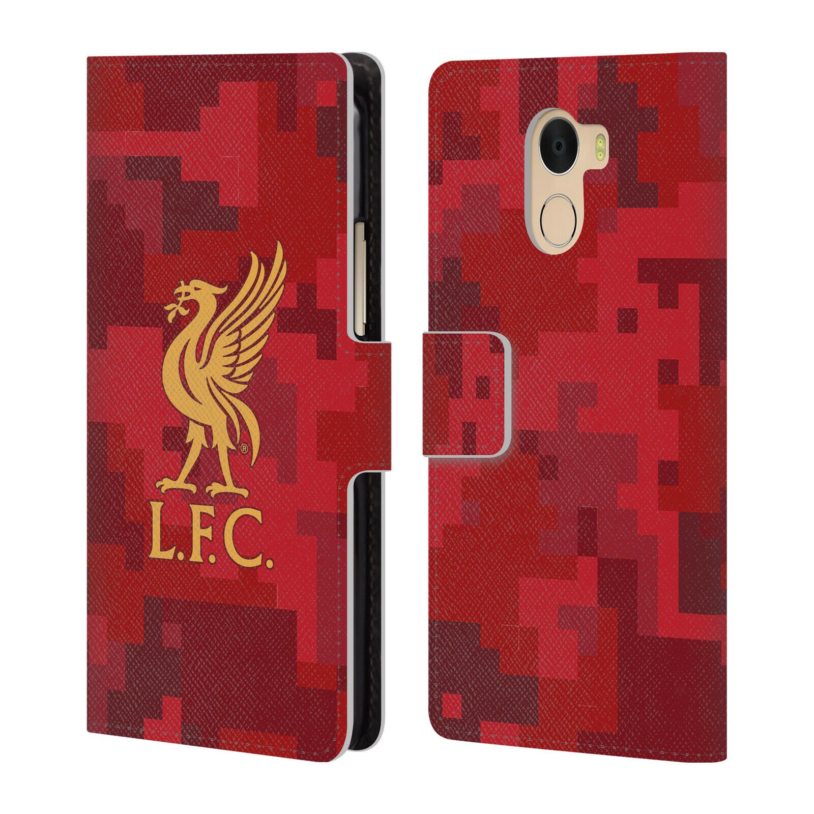 

LIVERPOOL FC DIGITAL CAMOUFLAGE PU LEATHER BOOK CASE FOR WILEYFOX ESSENTIAL