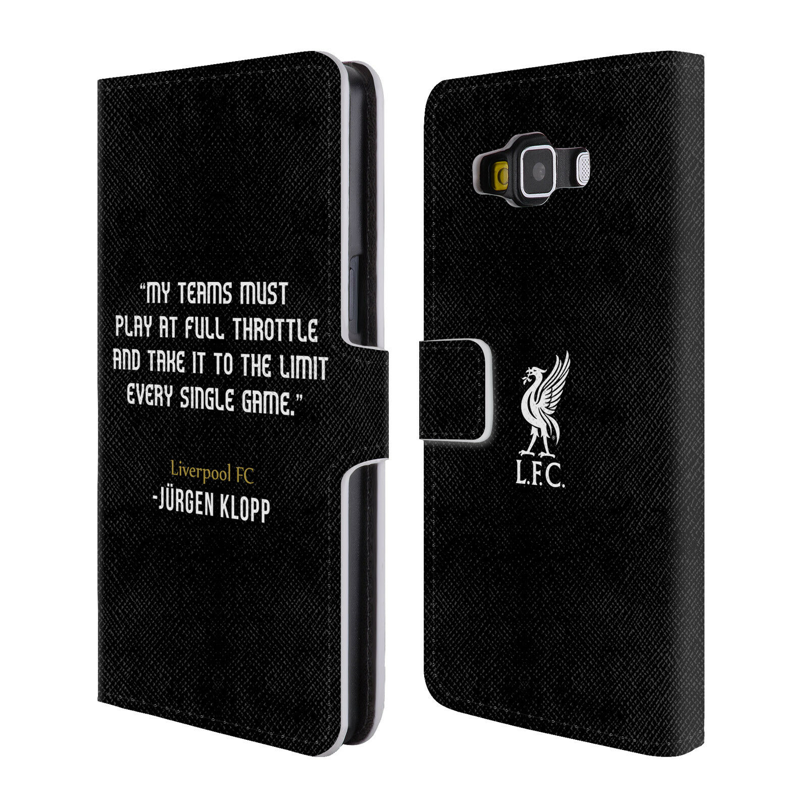 

LIVERPOOL FC LFC KLOPP QUOTES PU LEATHER BOOK WALLET CASE FOR SAMSUNG PHONES 2