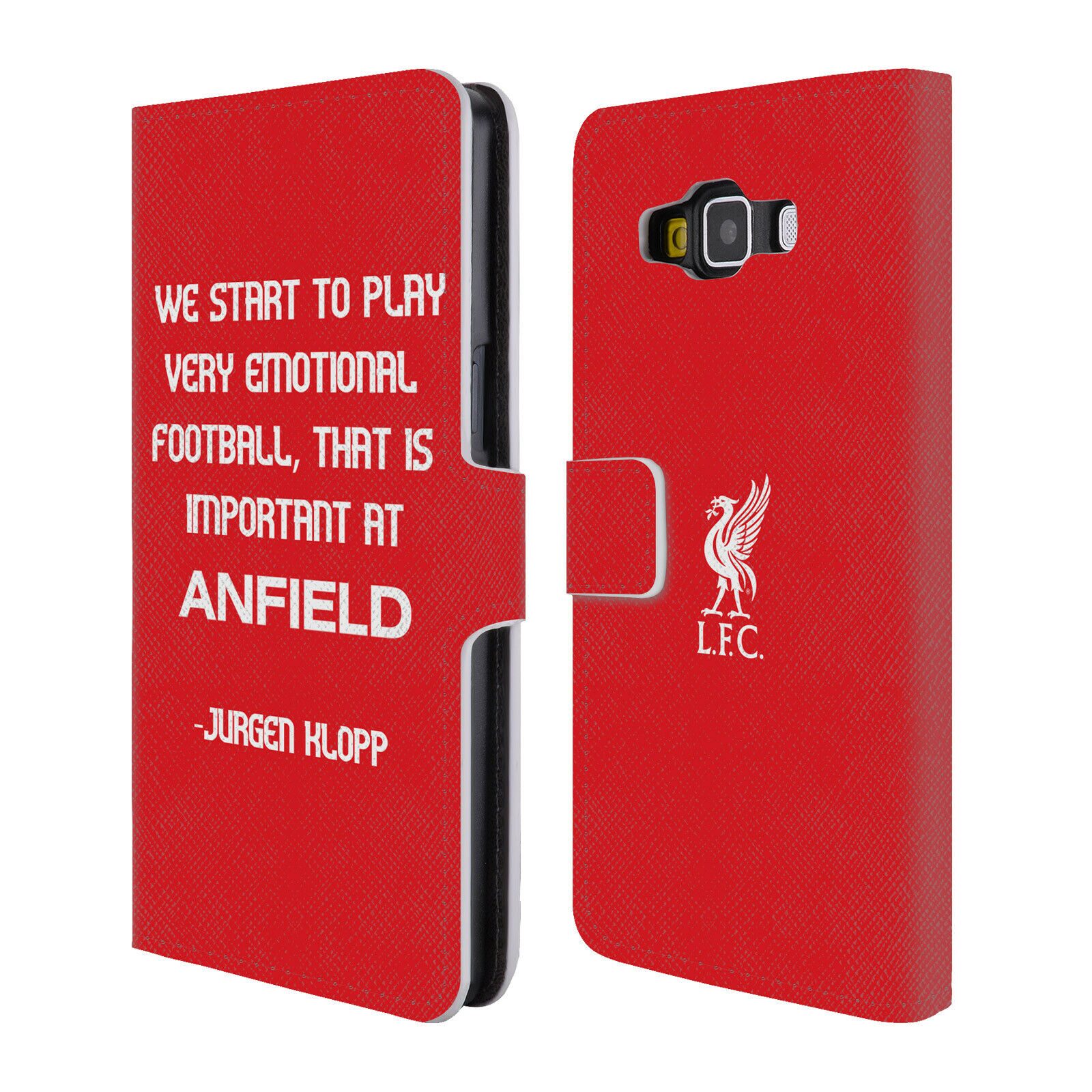 

LIVERPOOL FC LFC KLOPP QUOTES PU LEATHER BOOK WALLET CASE FOR SAMSUNG PHONES 2
