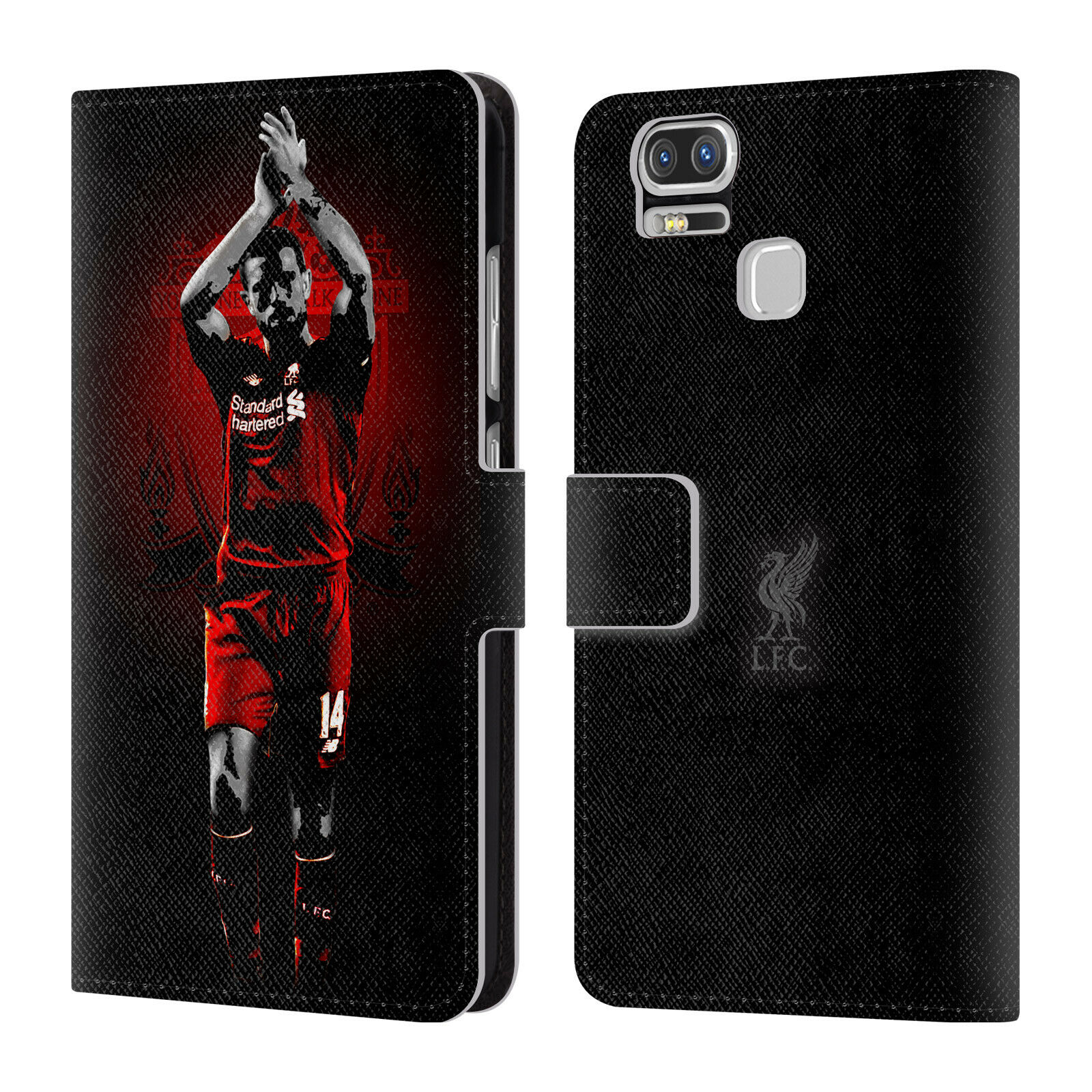 

LIVERPOOL FC LFC RED PRIDE PU LEATHER BOOK WALLET CASE FOR ASUS ZENFONE PHONES