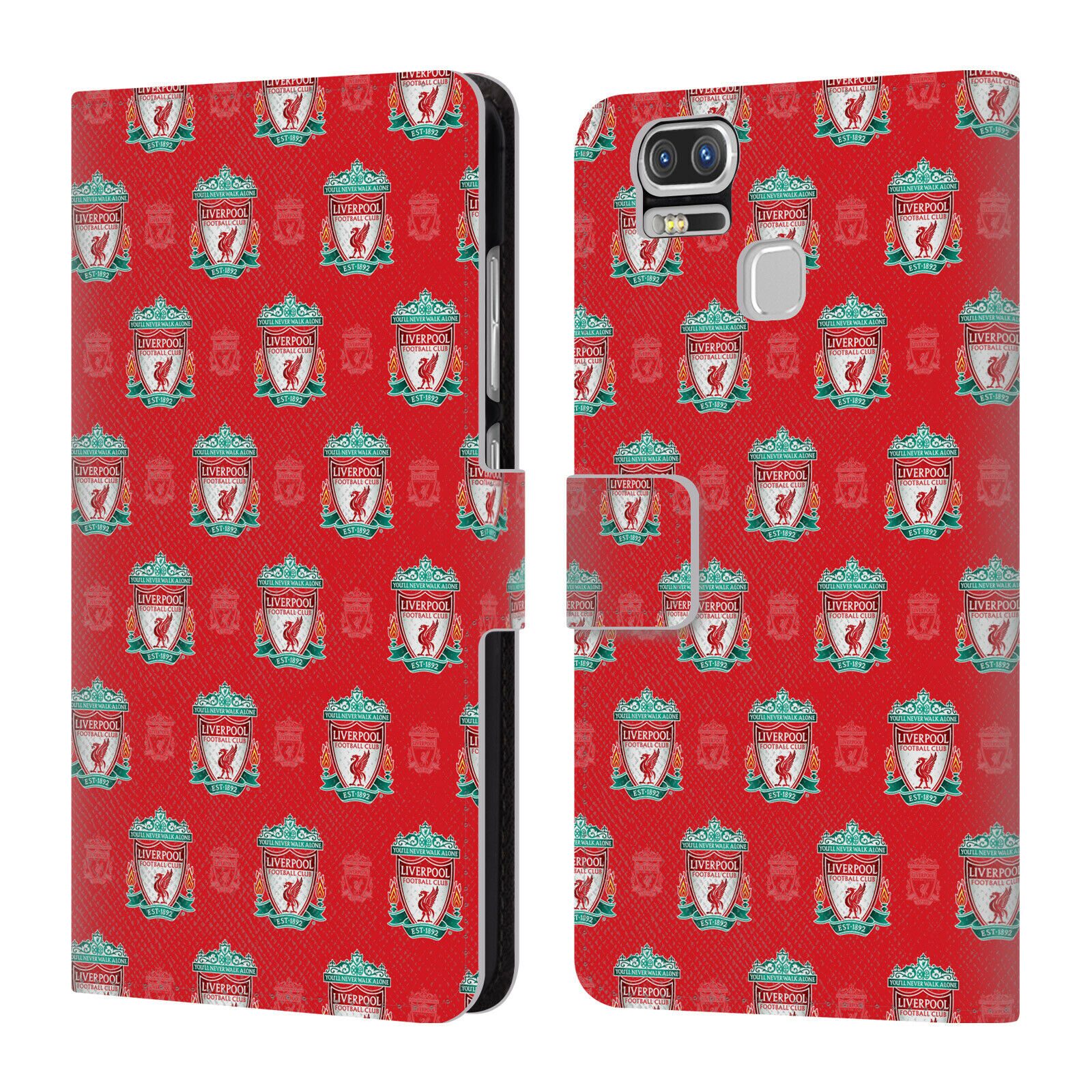 

LIVERPOOL FC CREST LIVER BIRD PATTERNS PU LEATHER BOOK CASE FOR ASUS ZENFONE
