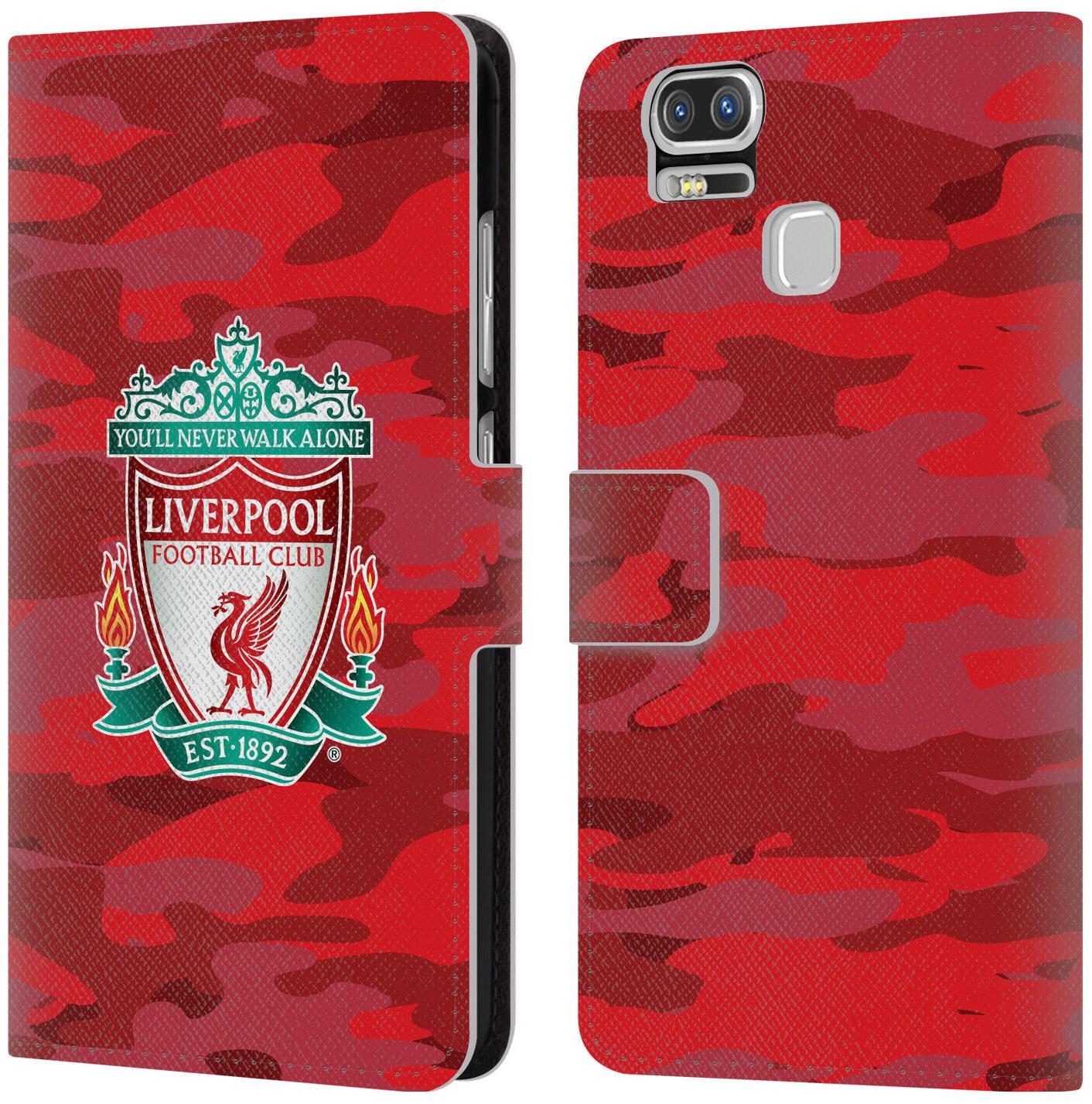 

LIVERPOOL FC LFC CAMOU PU LEATHER BOOK WALLET CASE COVER FOR ASUS ZENFONE PHONES
