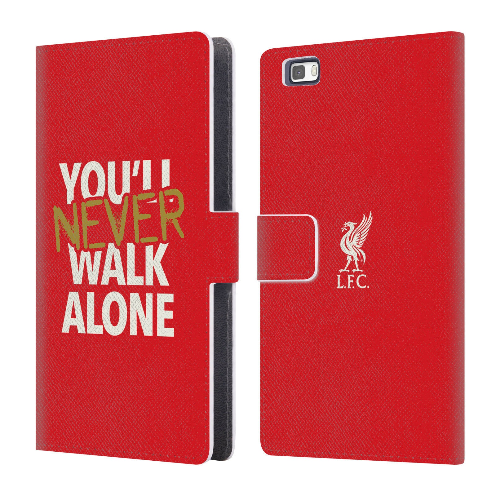

LIVERPOOL FC LFC LIVER BIRD YNWA PU LEATHER BOOK WALLET CASE FOR HUAWEI PHONES 2