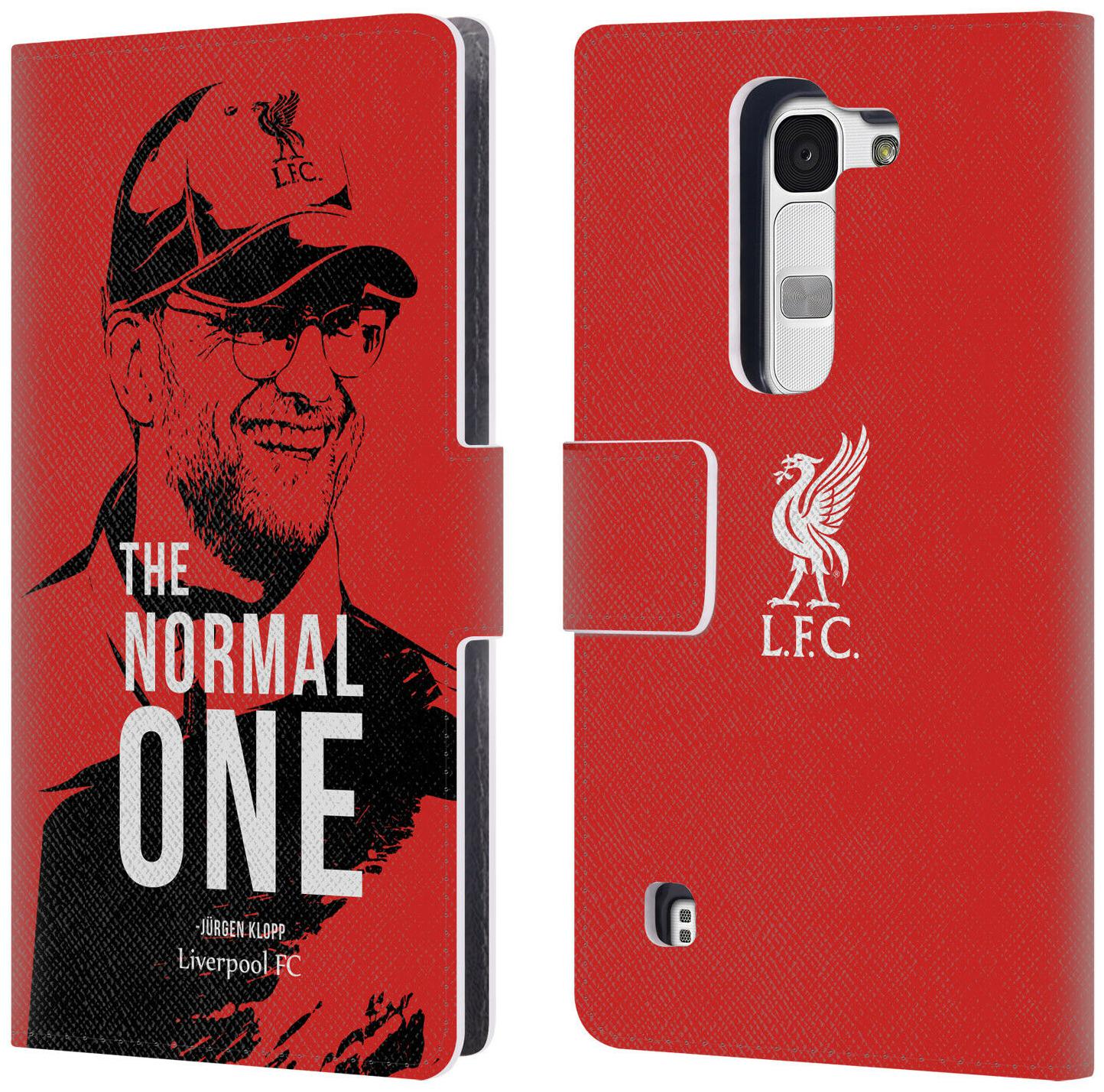 

LIVERPOOL FC LFC JURGEN KLOPP ILLUSTRATIONS PU LEATHER BOOK CASE FOR LG PHONES 2