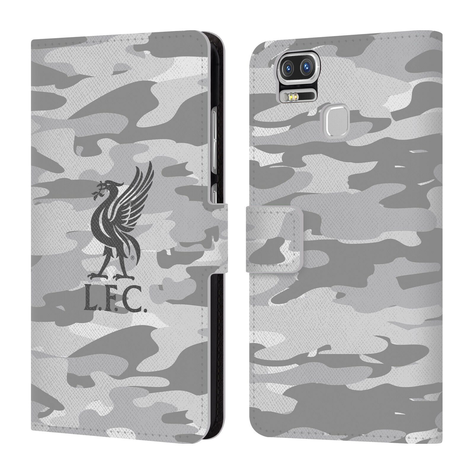

LIVERPOOL FC LFC CAMOU PU LEATHER BOOK WALLET CASE COVER FOR ASUS ZENFONE PHONES