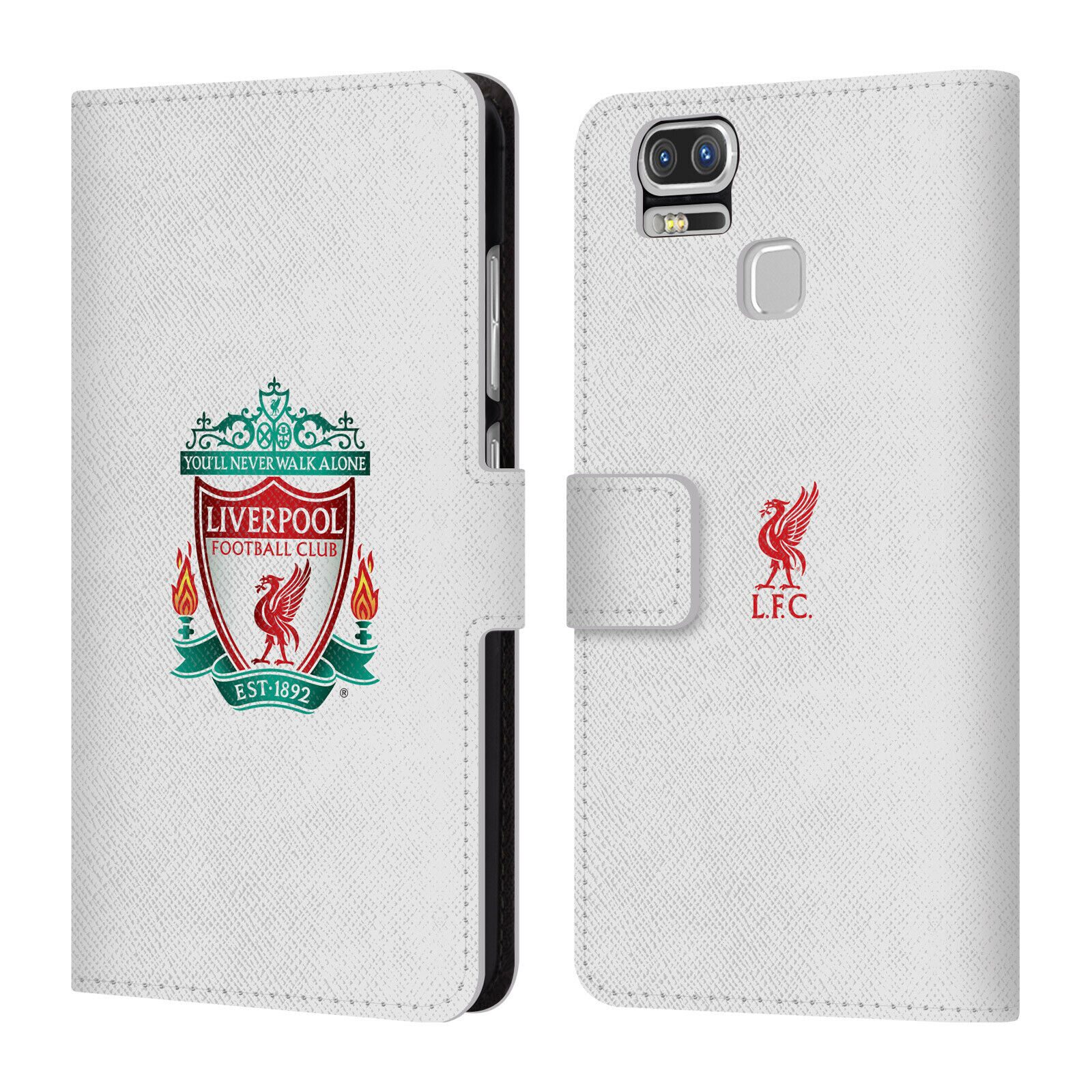 

LIVERPOOL FC LFC CREST 1 PU LEATHER BOOK WALLET CASE FOR ASUS ZENFONE PHONES