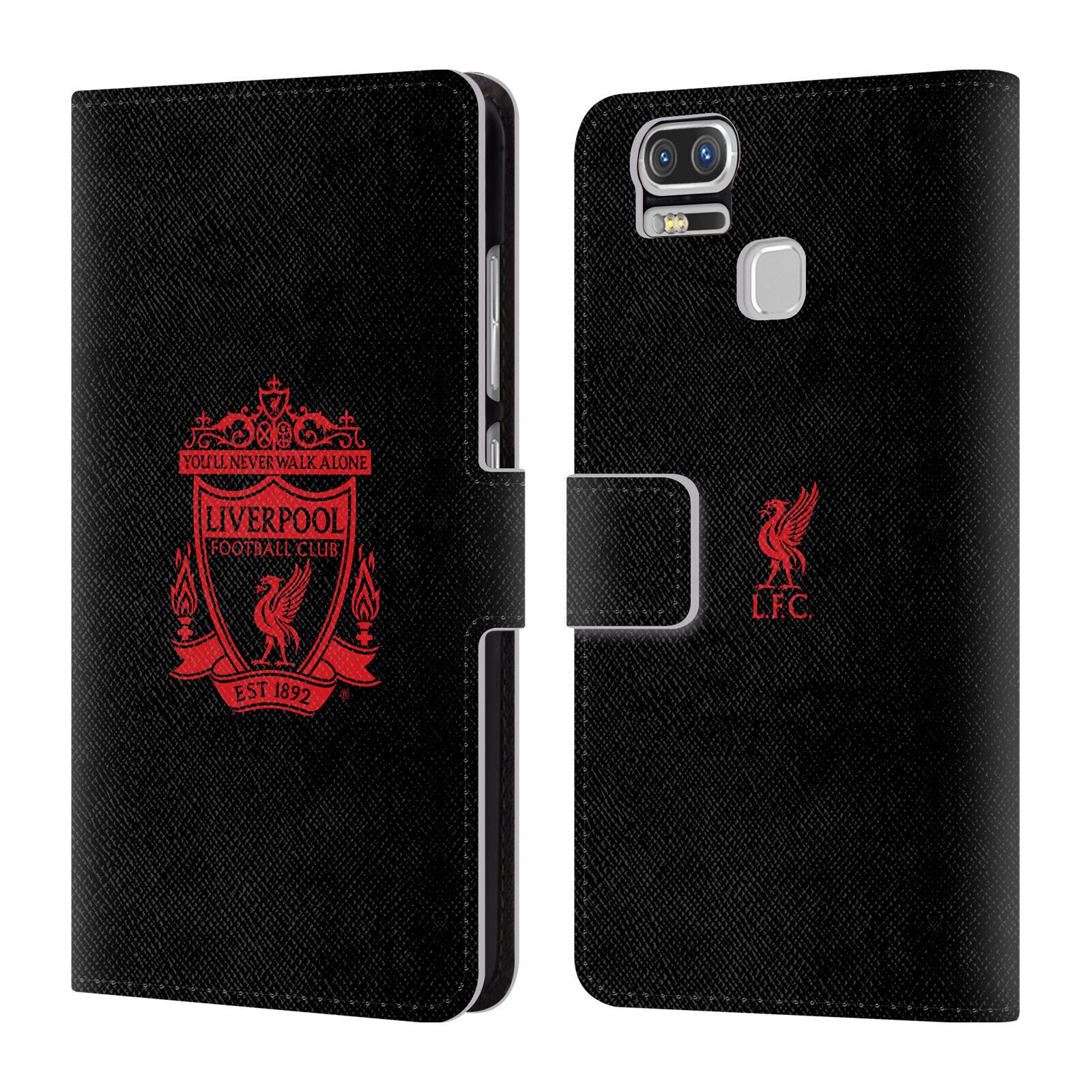 

LIVERPOOL FC LFC CREST 1 PU LEATHER BOOK WALLET CASE FOR ASUS ZENFONE PHONES