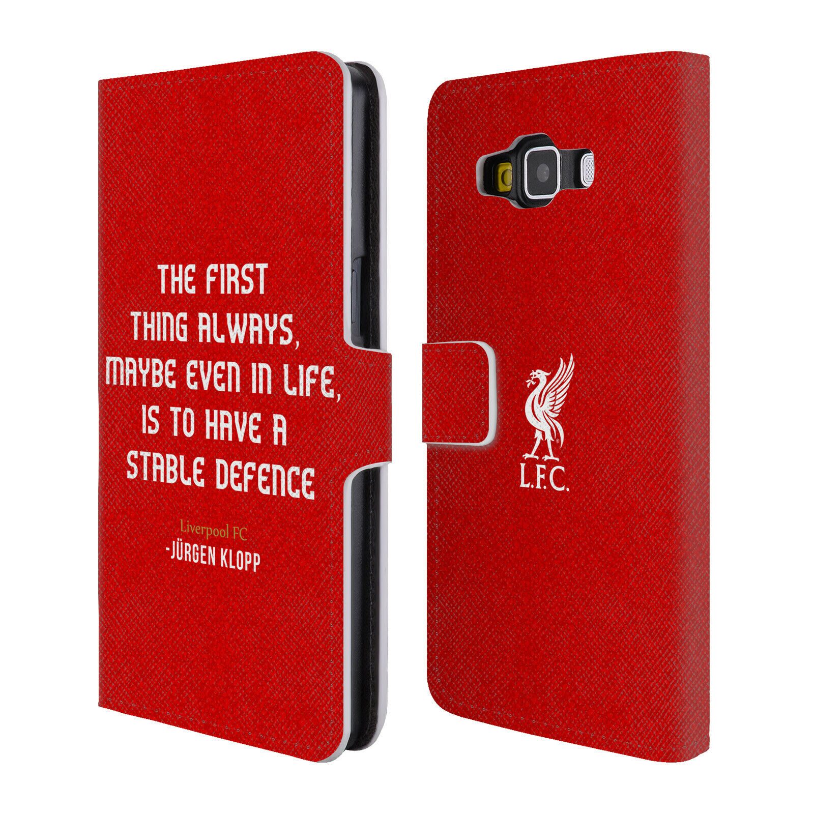 

LIVERPOOL FC LFC KLOPP QUOTES PU LEATHER BOOK WALLET CASE FOR SAMSUNG PHONES 2