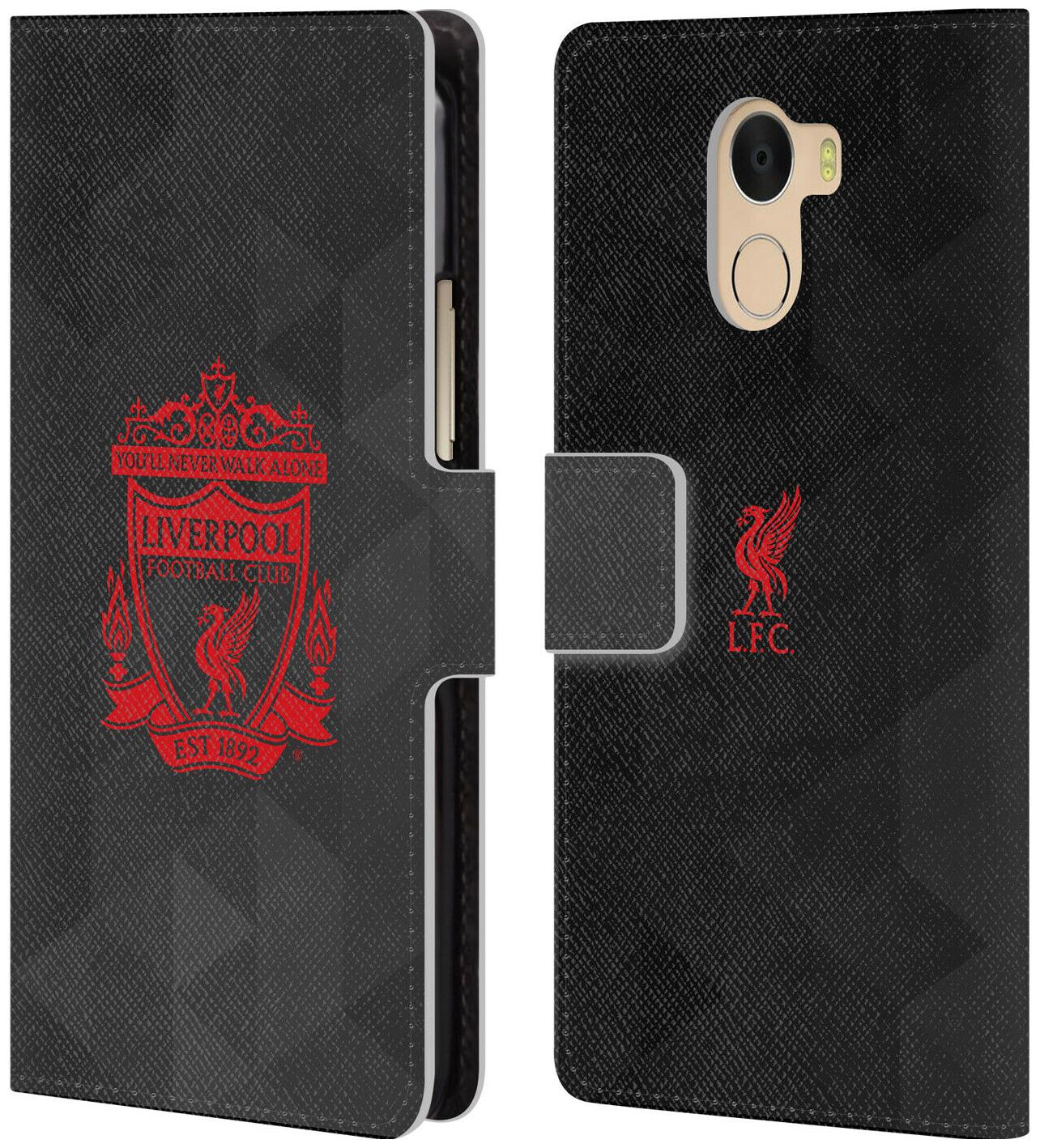 

LIVERPOOL FC LFC CREST 1 PU LEATHER BOOK WALLET CASE FOR WILEYFOX ESSENTIAL