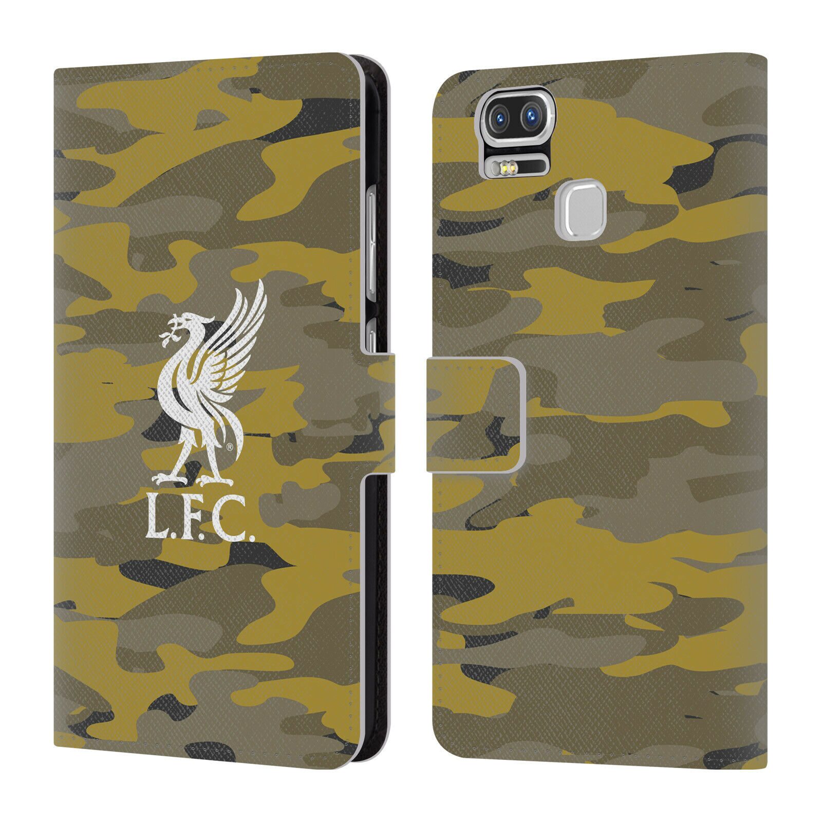 

LIVERPOOL FC LFC CAMOU PU LEATHER BOOK WALLET CASE COVER FOR ASUS ZENFONE PHONES