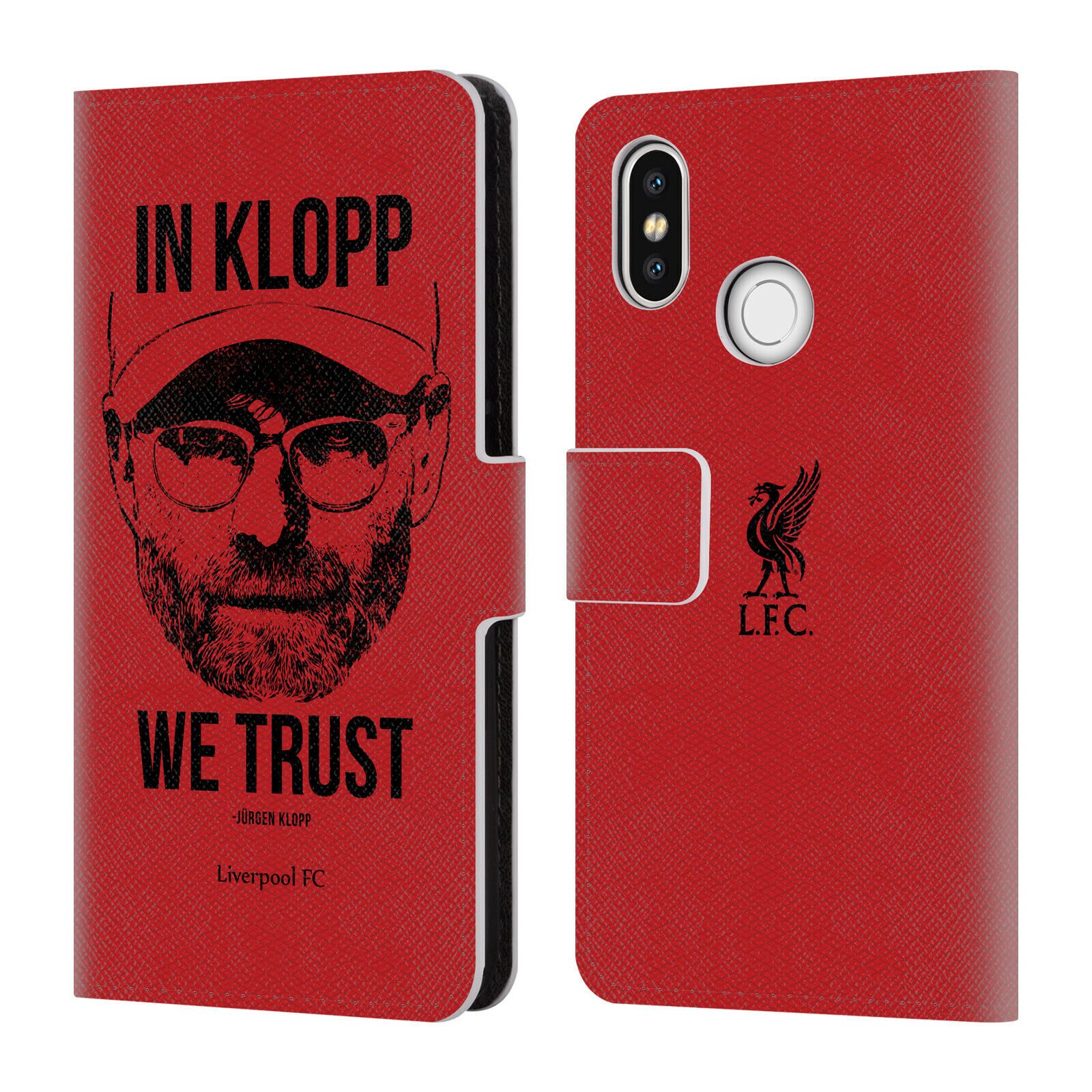 

LIVERPOOL FC LFC JURGEN KLOPP PU LEATHER BOOK WALLET CASE FOR XIAOMI PHONES
