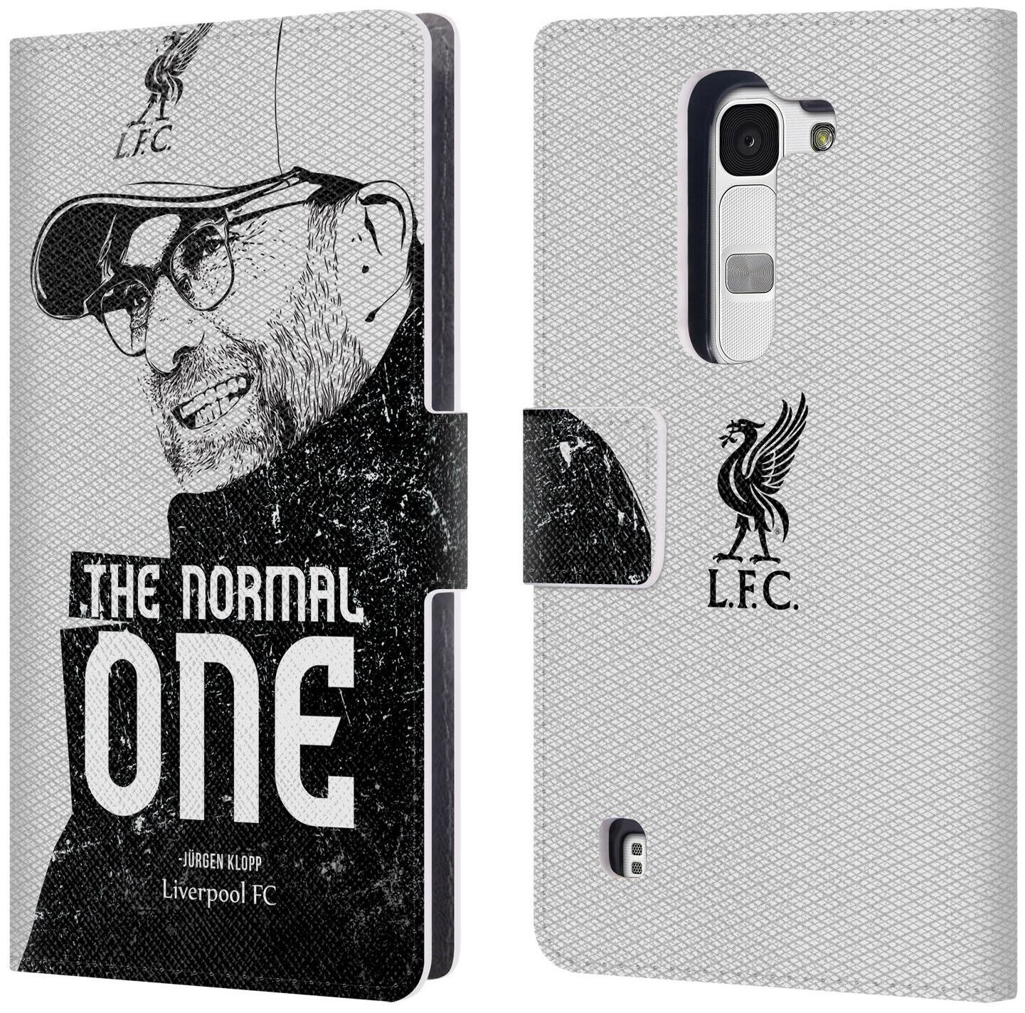 

LIVERPOOL FC LFC JURGEN KLOPP ILLUSTRATIONS PU LEATHER BOOK CASE FOR LG PHONES 2