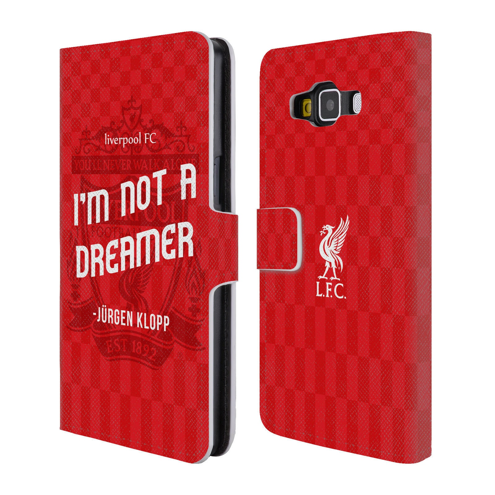 

LIVERPOOL FC LFC KLOPP QUOTES PU LEATHER BOOK WALLET CASE FOR SAMSUNG PHONES 2