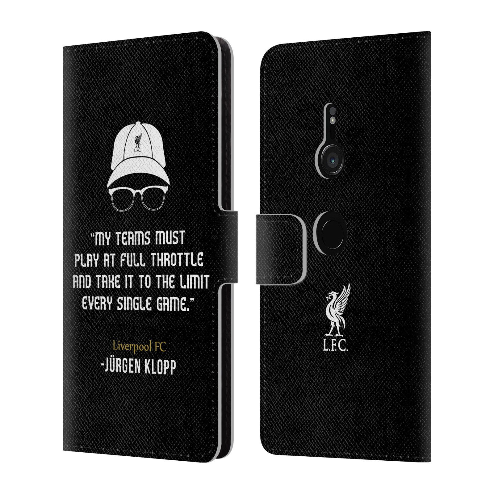 

LIVERPOOL FC LFC KLOPP QUOTES PU LEATHER BOOK WALLET CASE FOR SONY PHONES 1