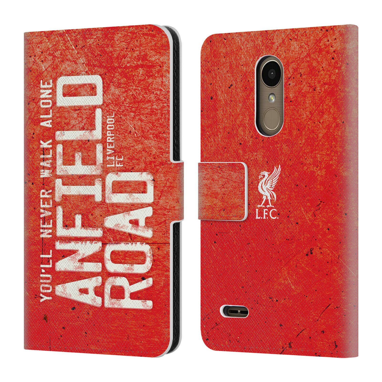 

LIVERPOOL FC LFC LIVER BIRD YNWA PU LEATHER BOOK WALLET CASE FOR LG PHONES 1