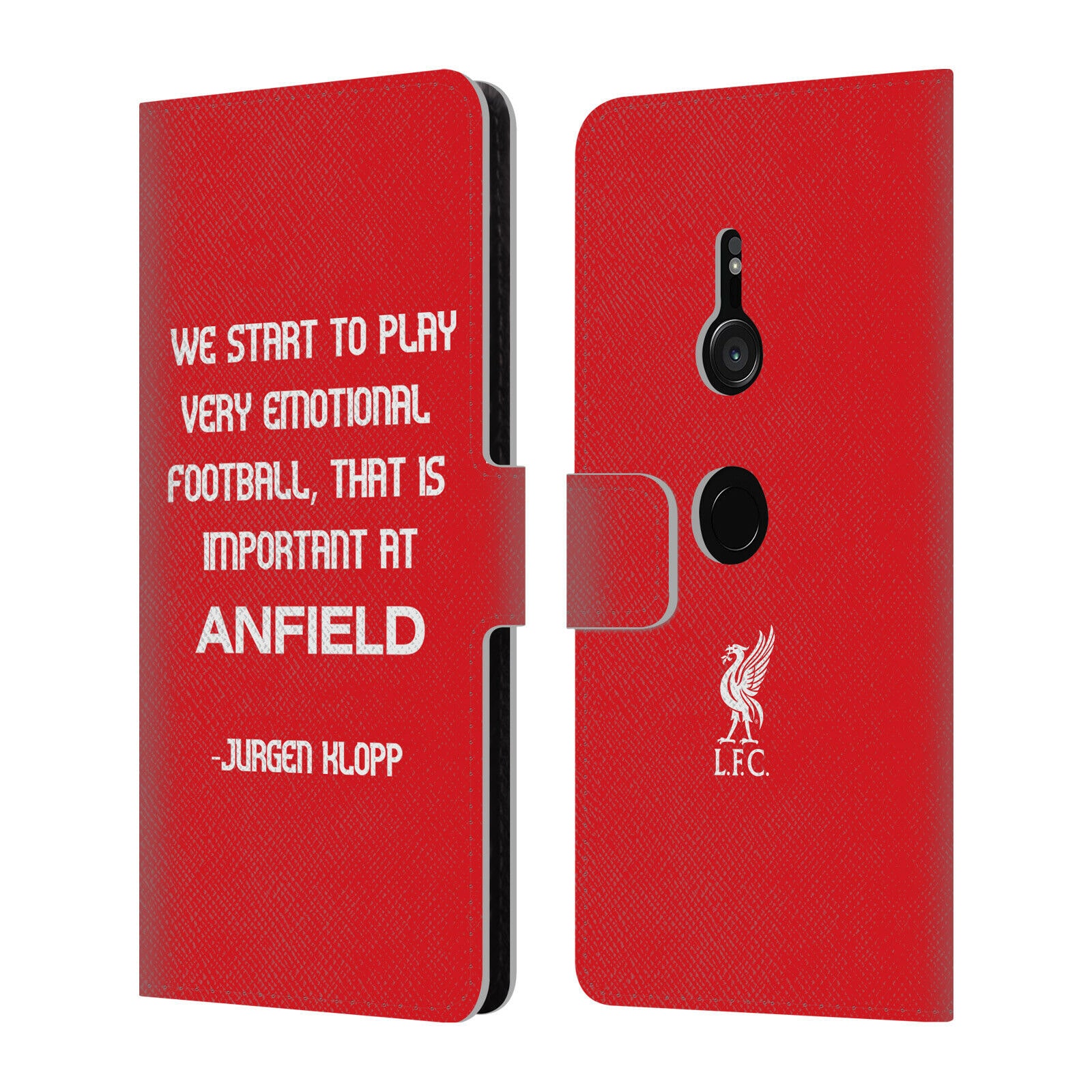 

LIVERPOOL FC LFC KLOPP QUOTES PU LEATHER BOOK WALLET CASE FOR SONY PHONES 1