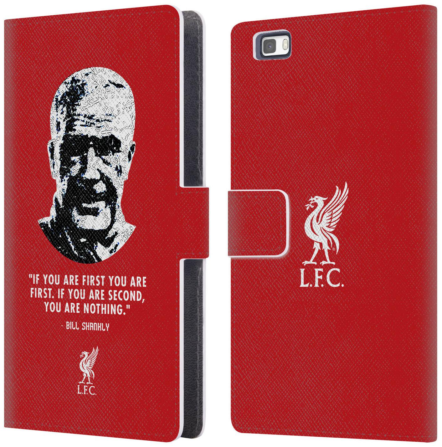 

LIVERPOOL FC LFC BILL SHANKLY QUOTES PU LEATHER BOOK CASE FOR HUAWEI PHONES 2