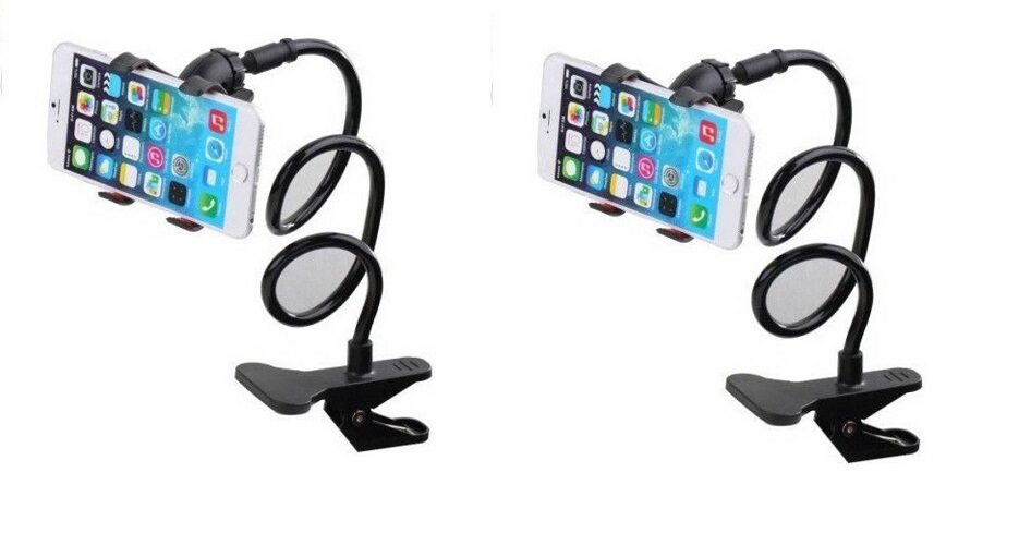 

Long Lazy Stand Bed Desktop Car Stand Mount for Cell Phone Car Mobile Holder Mobile Holder (2Pc)