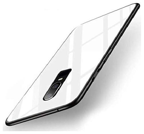 

LOOPEE GLASS BACK back cover for Realme X2 Model RMX1992 RMX1993 RMX1991 (white)